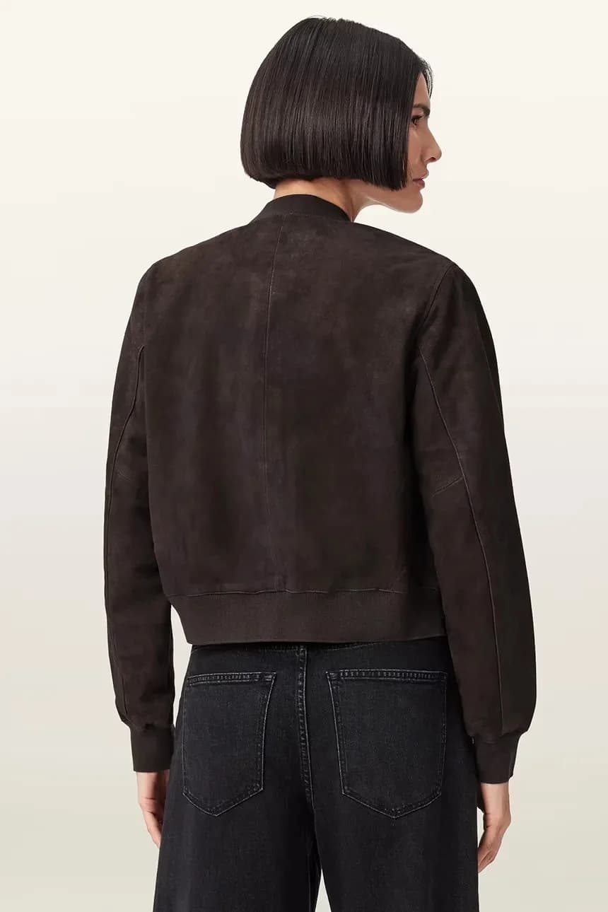 ORTEN женский замшевый бомбер - фото 2