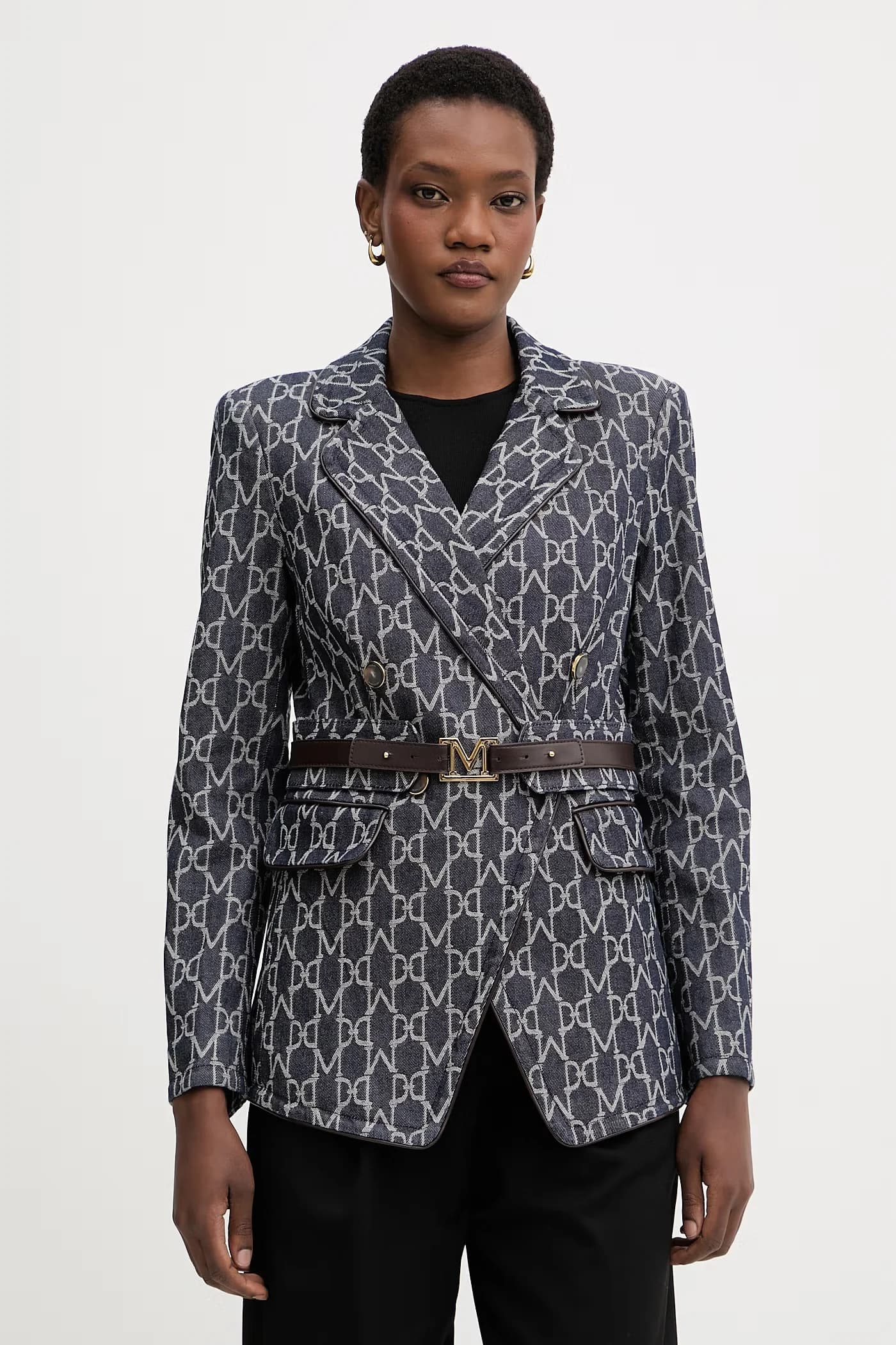 LIAN двубортная женская джинсовая куртка