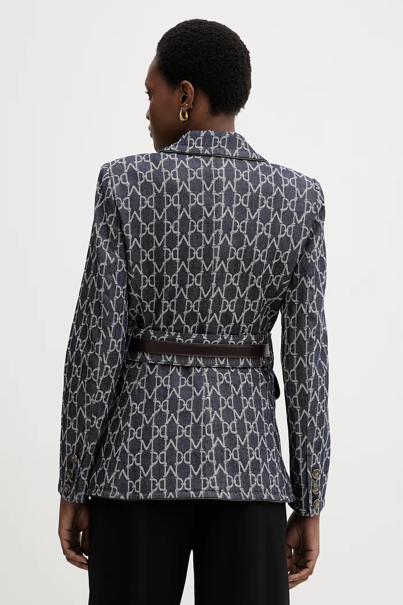 LIAN двубортная женская джинсовая куртка - фото 3