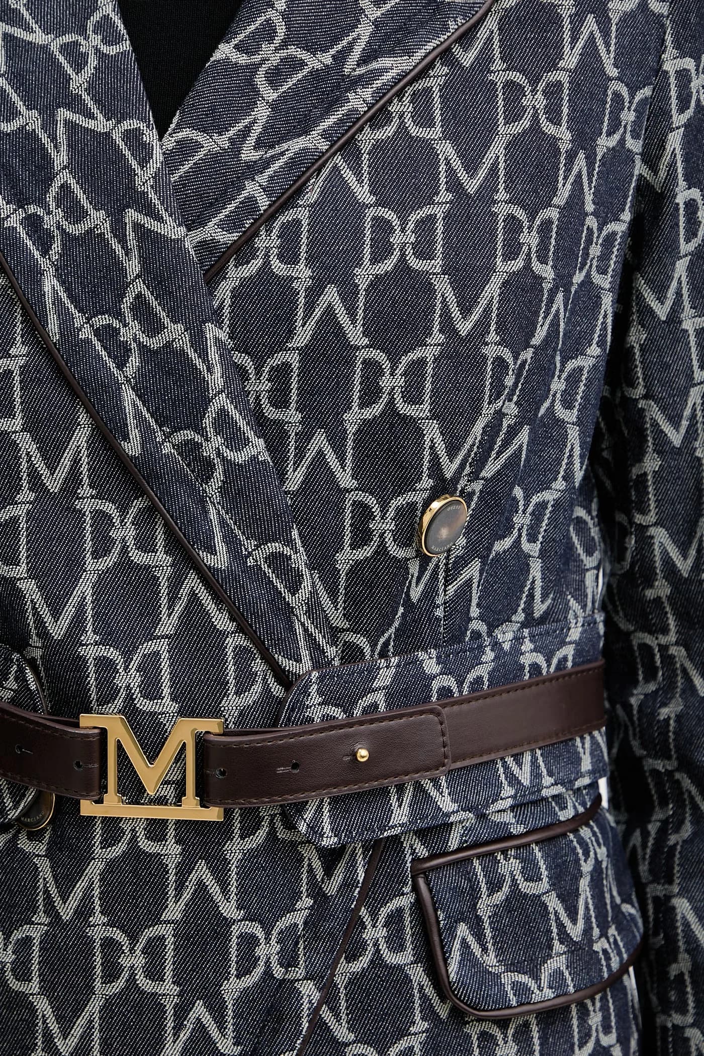 LIAN двубортная женская джинсовая куртка - фото 5