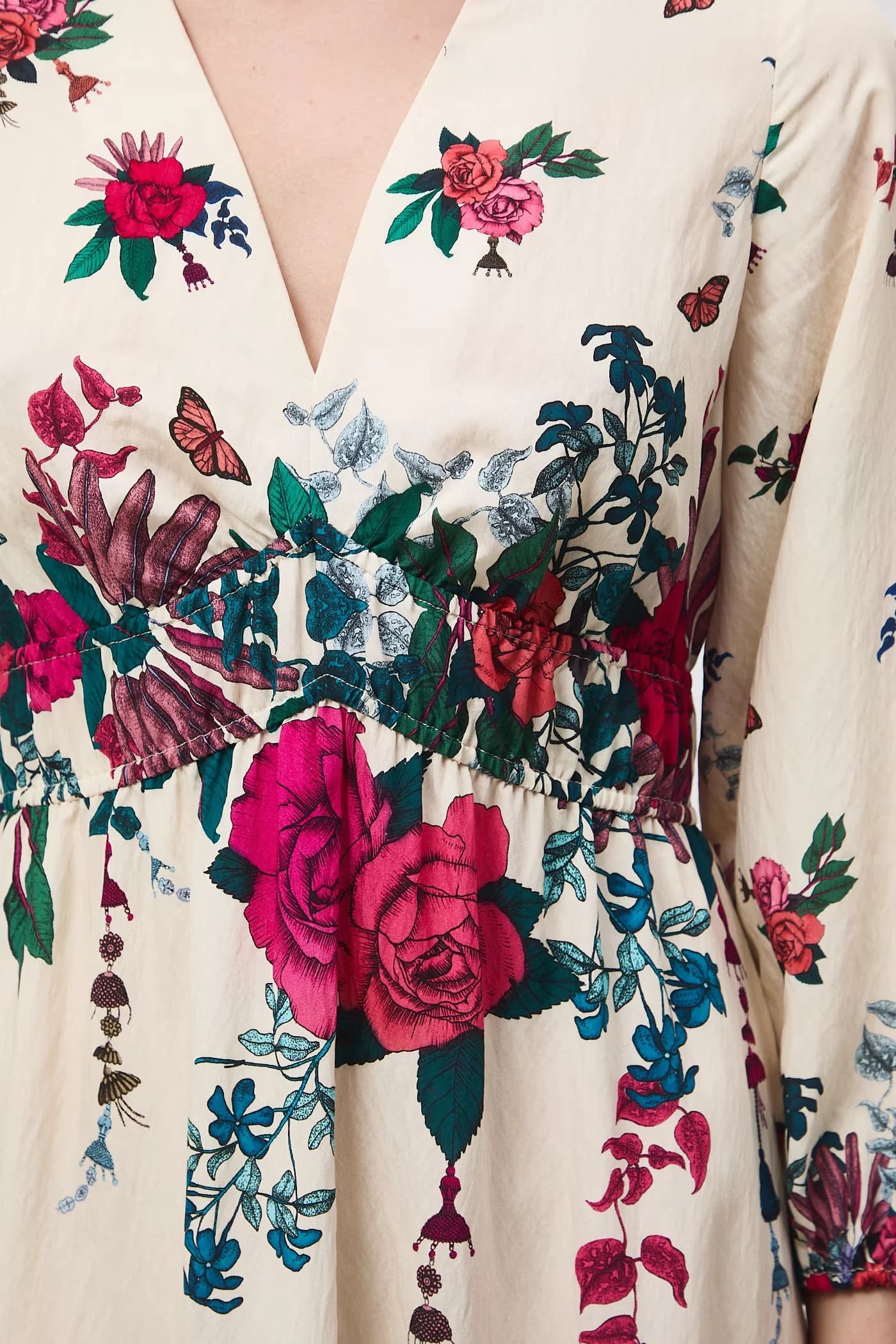 Расклешенное платье с вискозой - фото 6