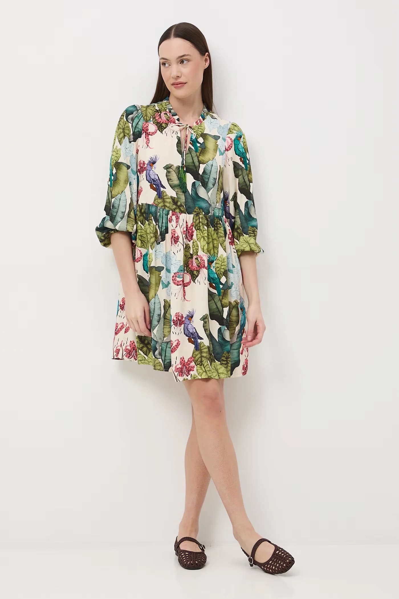 Платье оверсайз из вискозы - фото 3