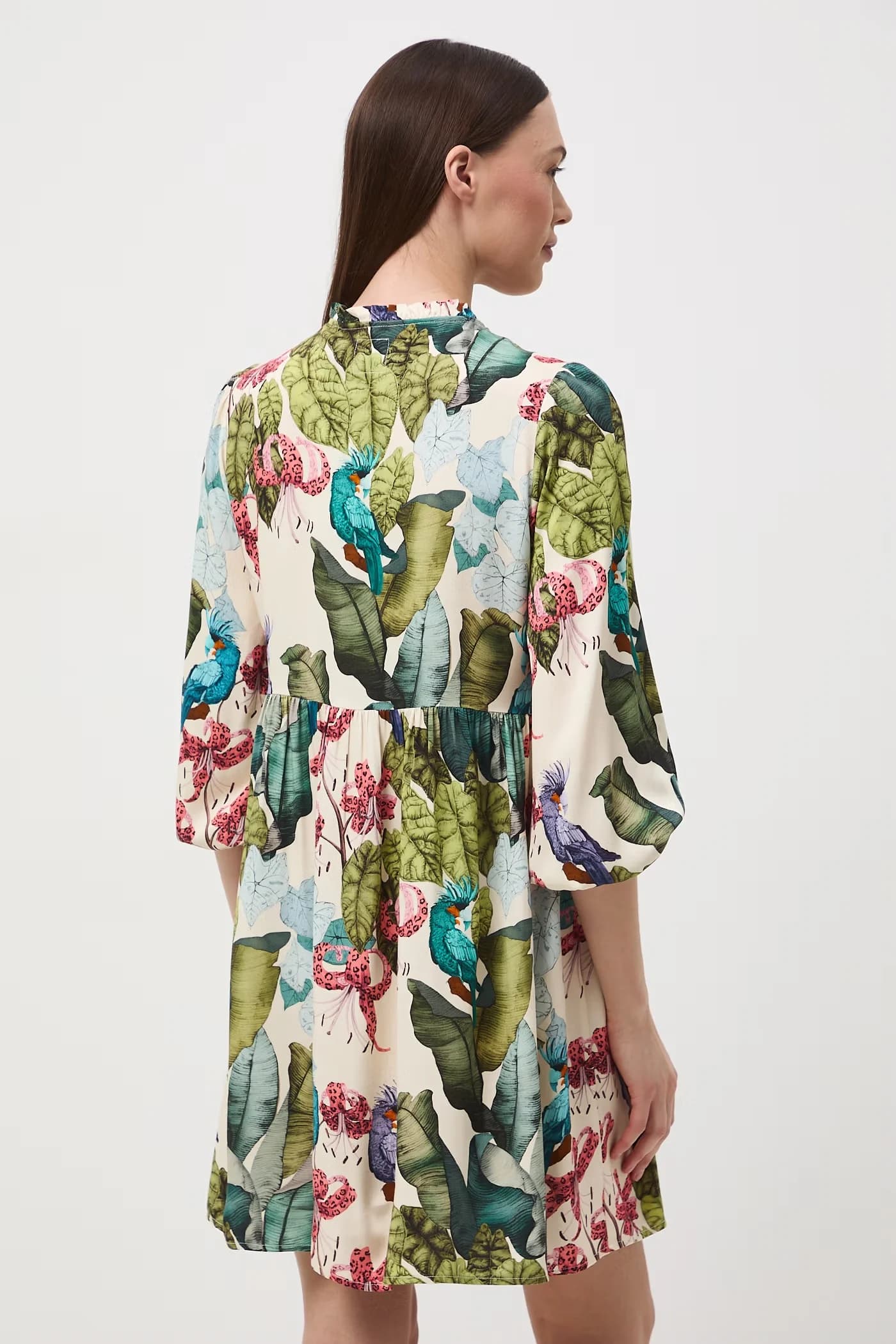 Платье оверсайз из вискозы - фото 4