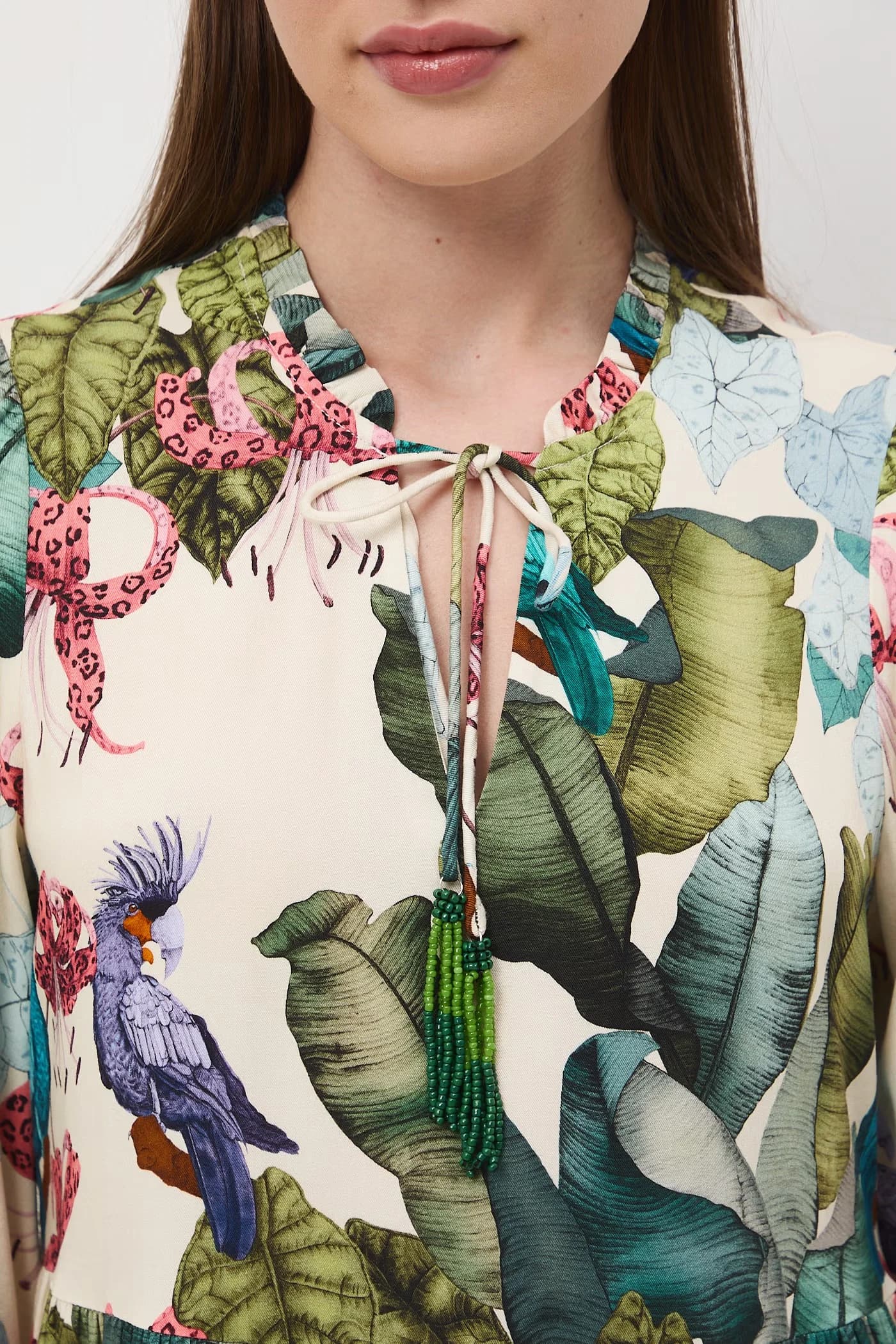 Платье оверсайз из вискозы - фото 6