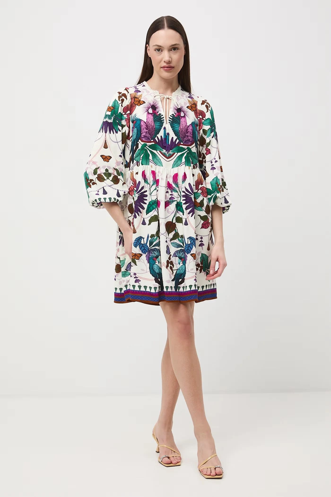 Платье оверсайз из вискозы - фото 2