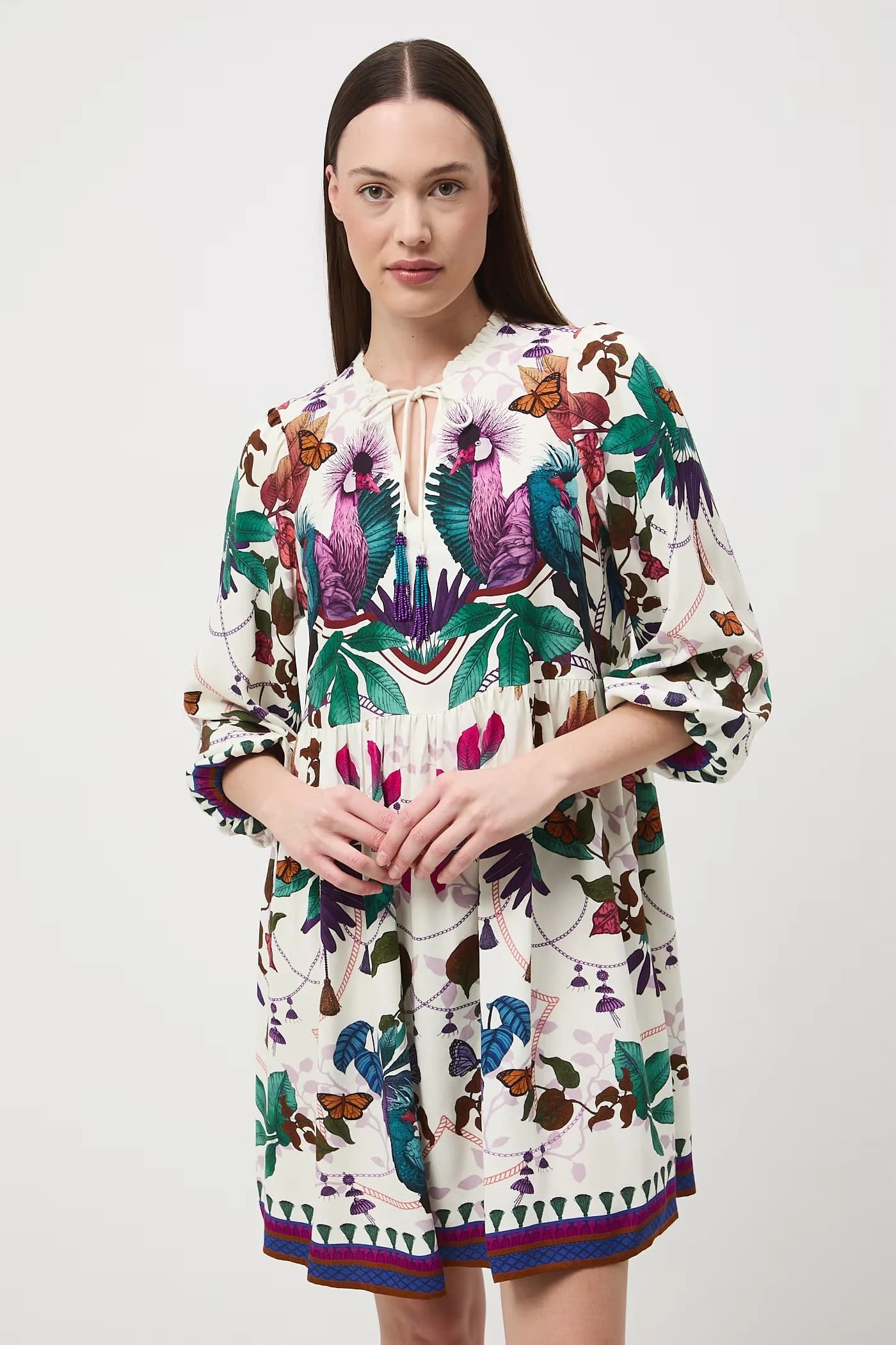 Платье оверсайз из вискозы - фото 3