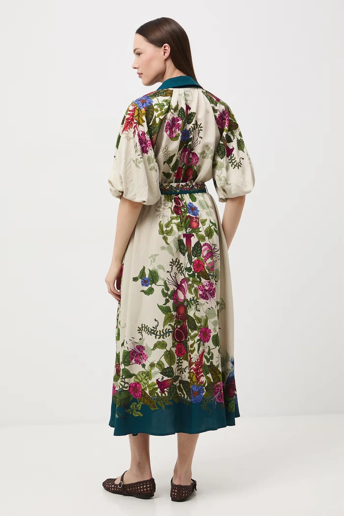 Расклешенное платье с вискозой - фото 4