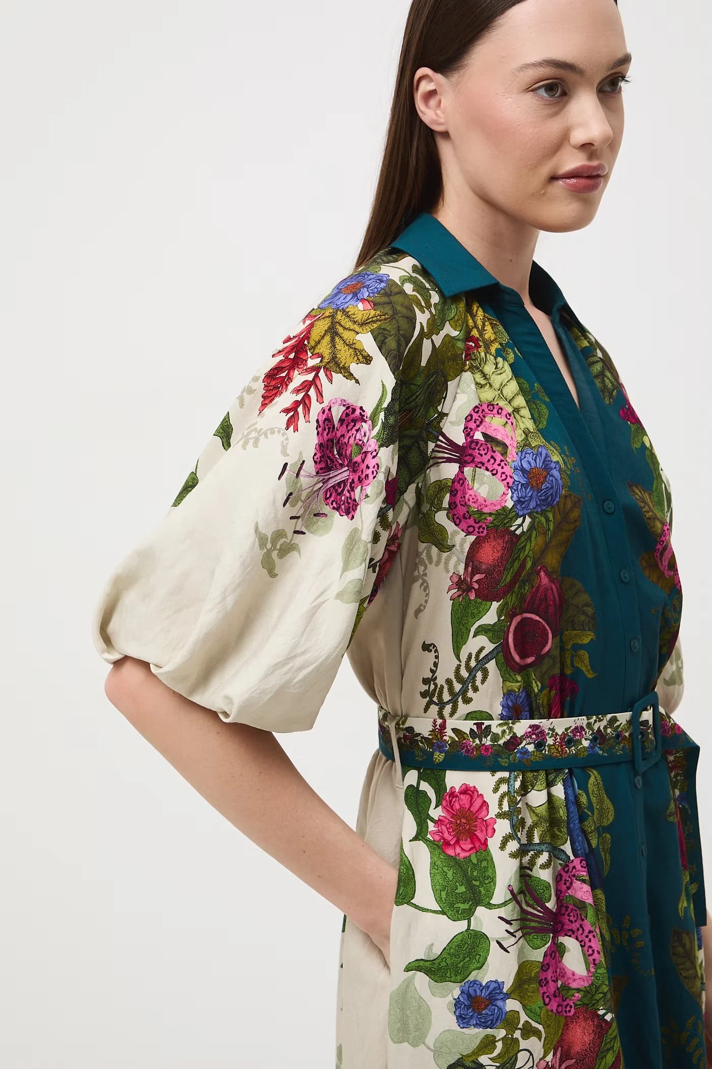 Расклешенное платье с вискозой - фото 5