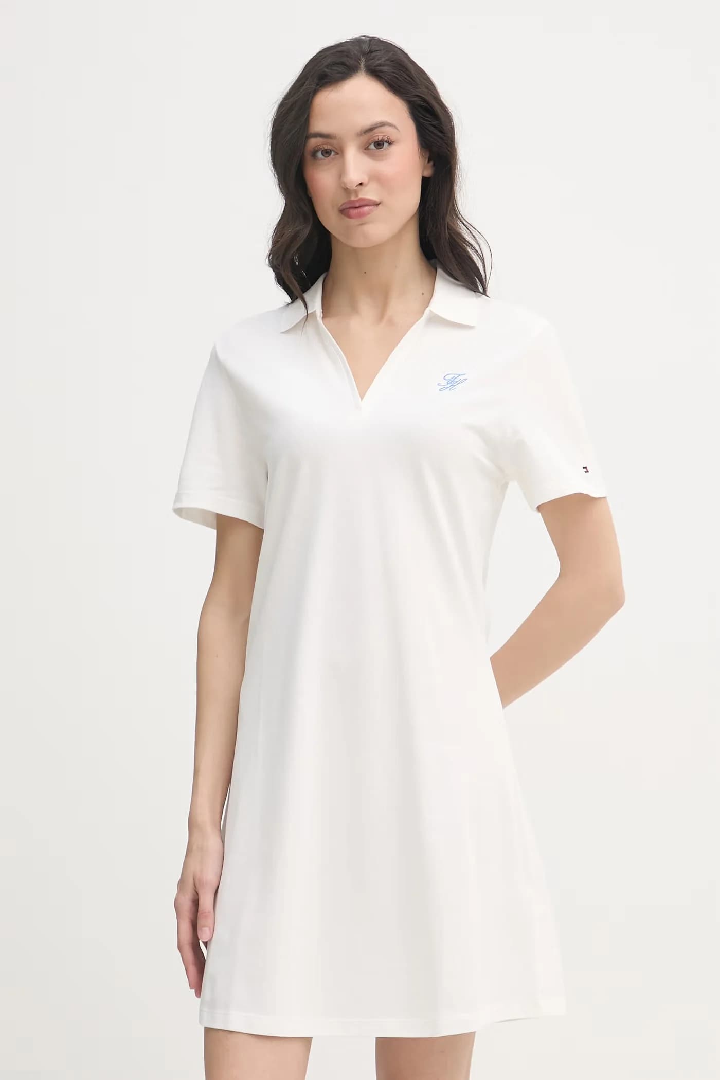 Хлопковое платье с эластаном