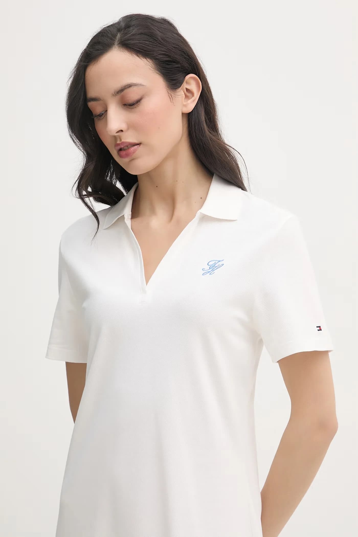 Хлопковое платье с эластаном - фото 4