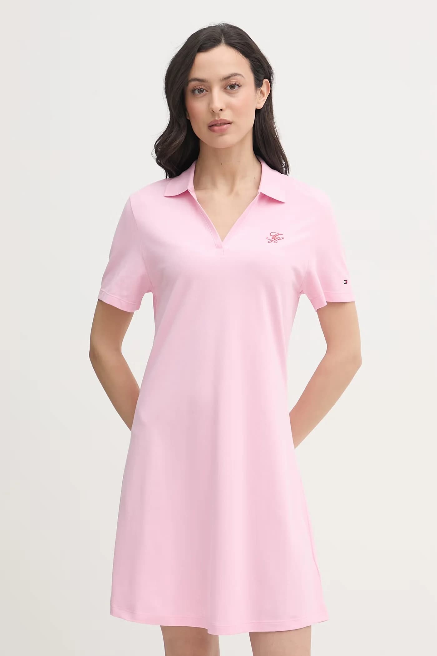 Хлопковое платье с эластаном