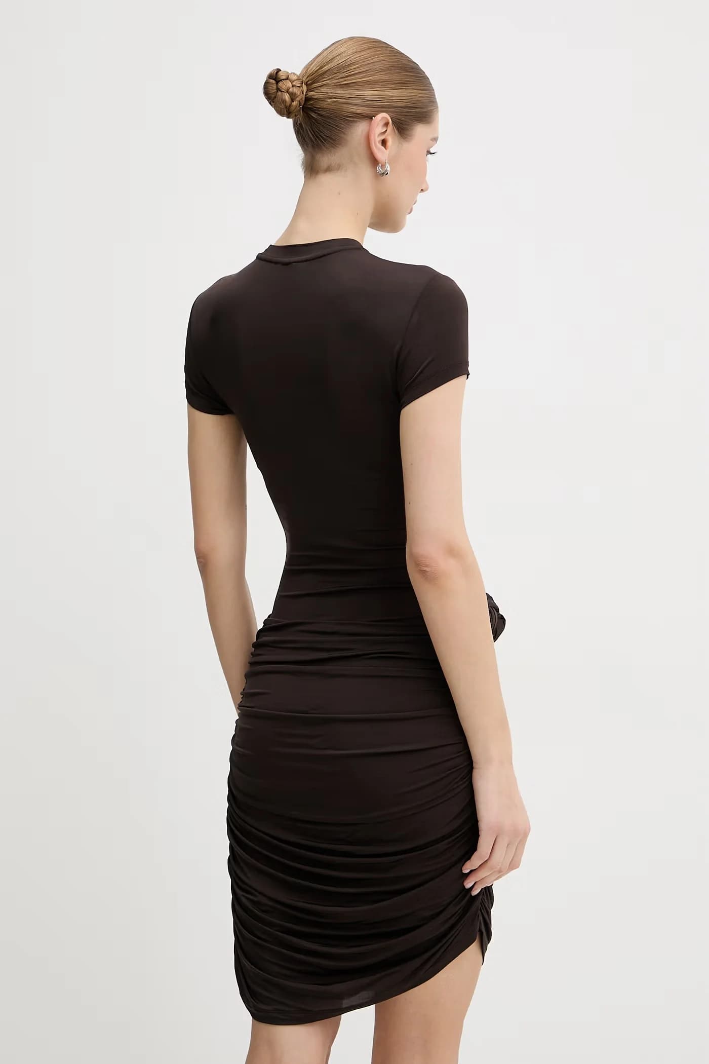 Драпированное платье из вискозы - фото 3