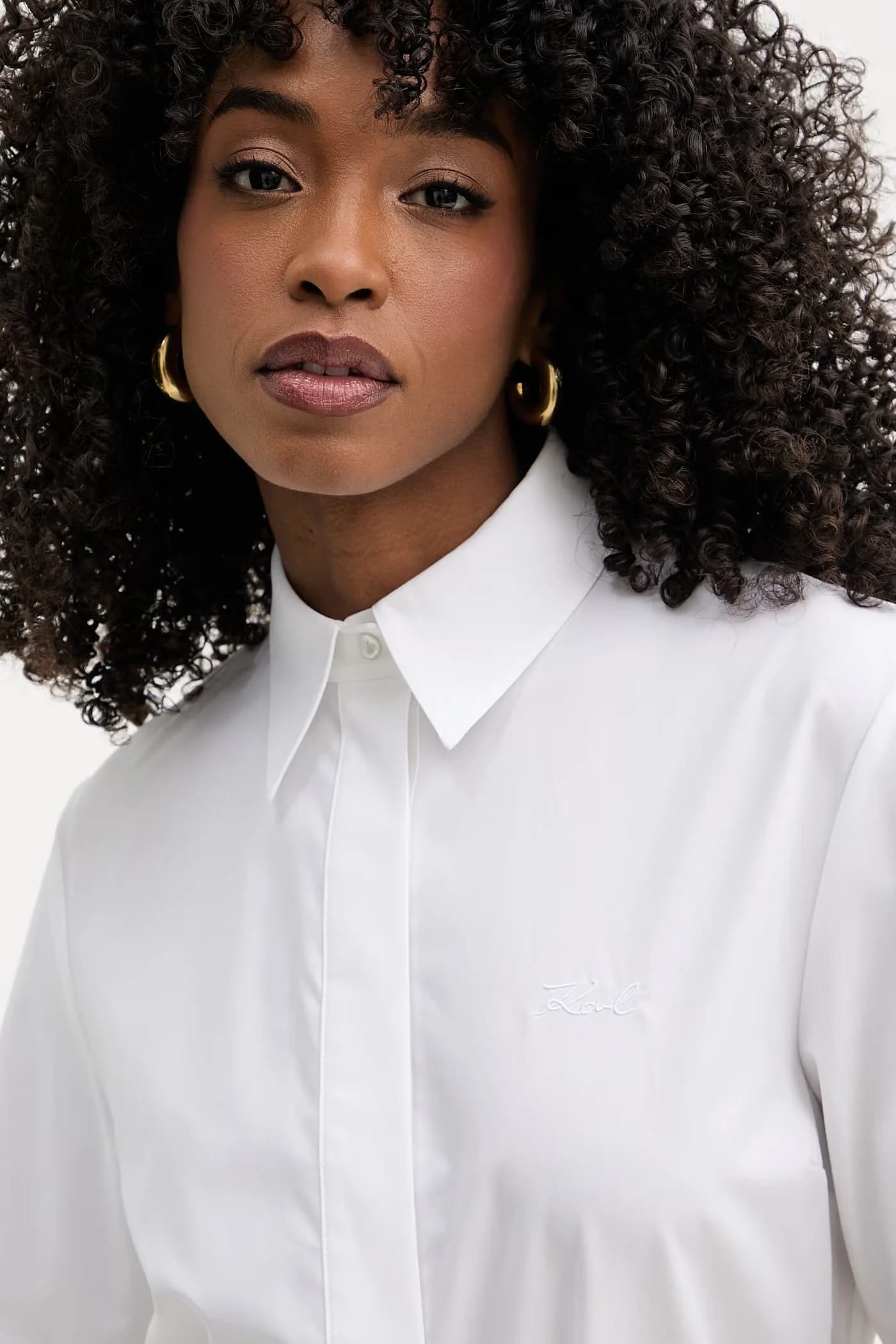 Хлопковое платье-рубашка - фото 4