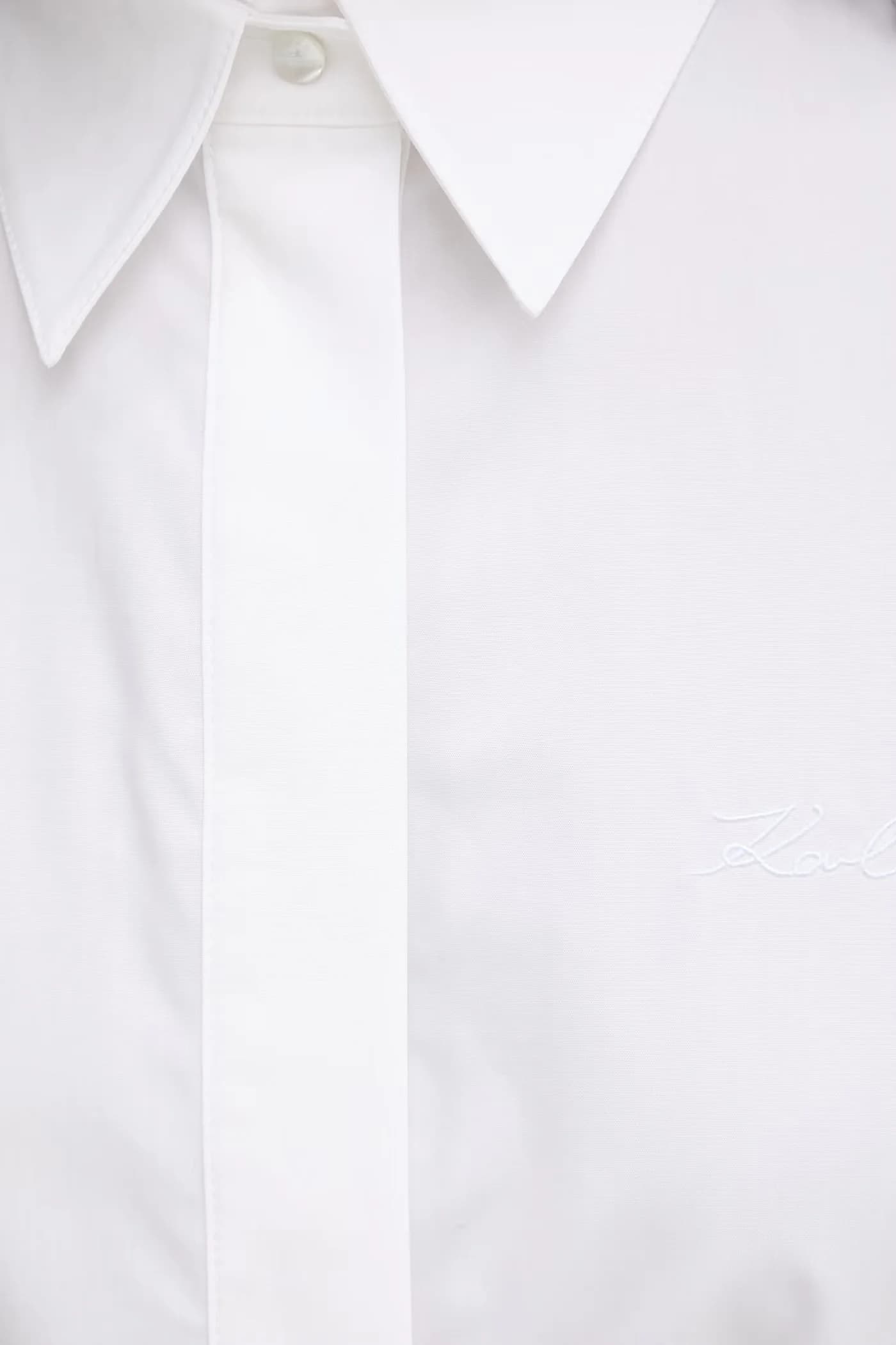 Хлопковое платье-рубашка - фото 5