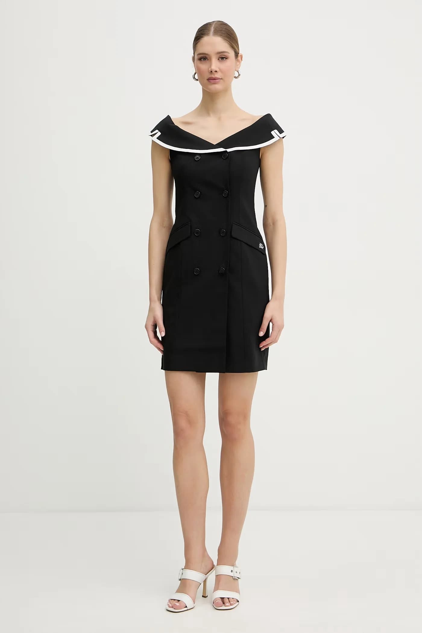 Платье из смесовой шерсти - фото 2