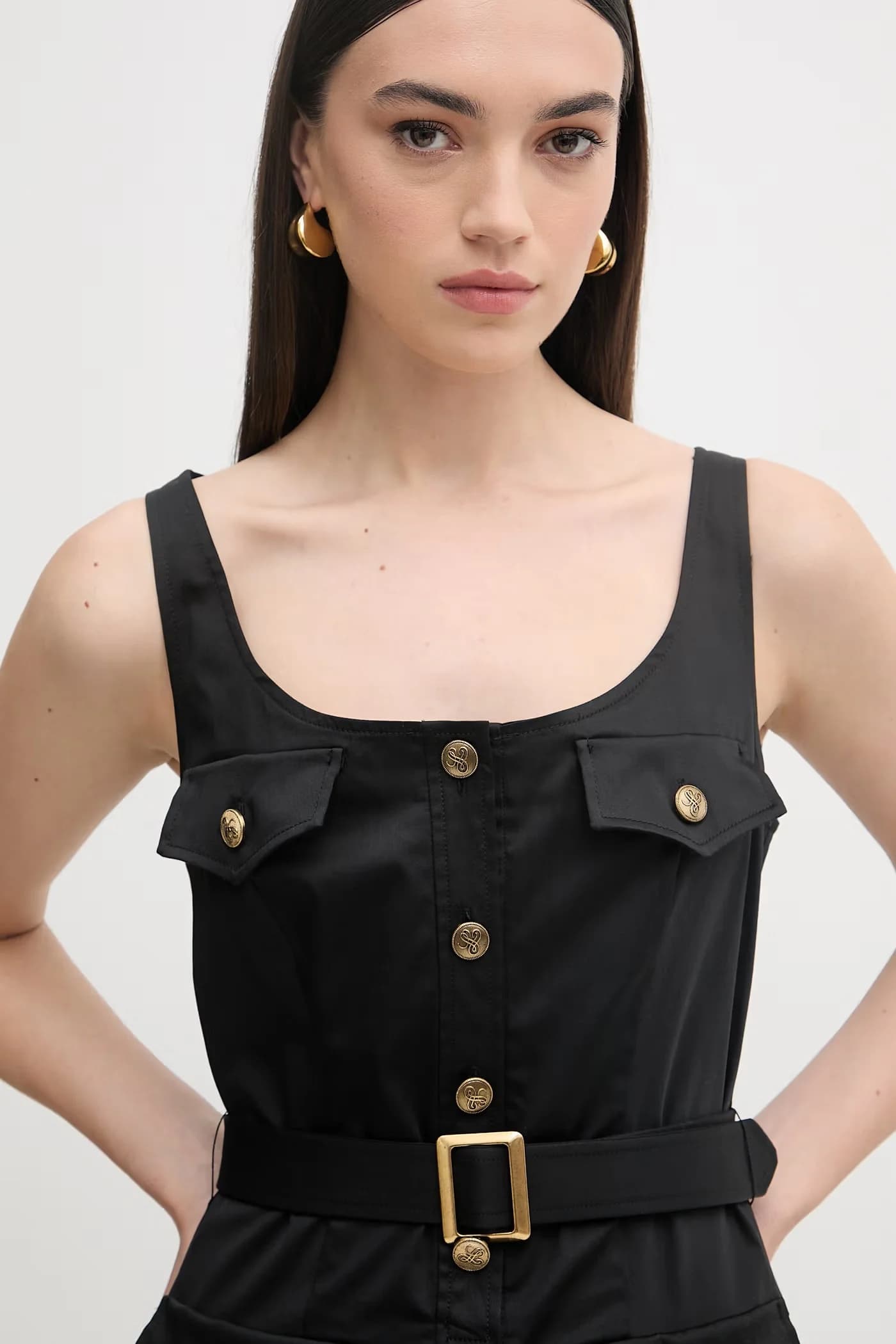 Расклешенное платье Poltrona из хлопка - фото 5