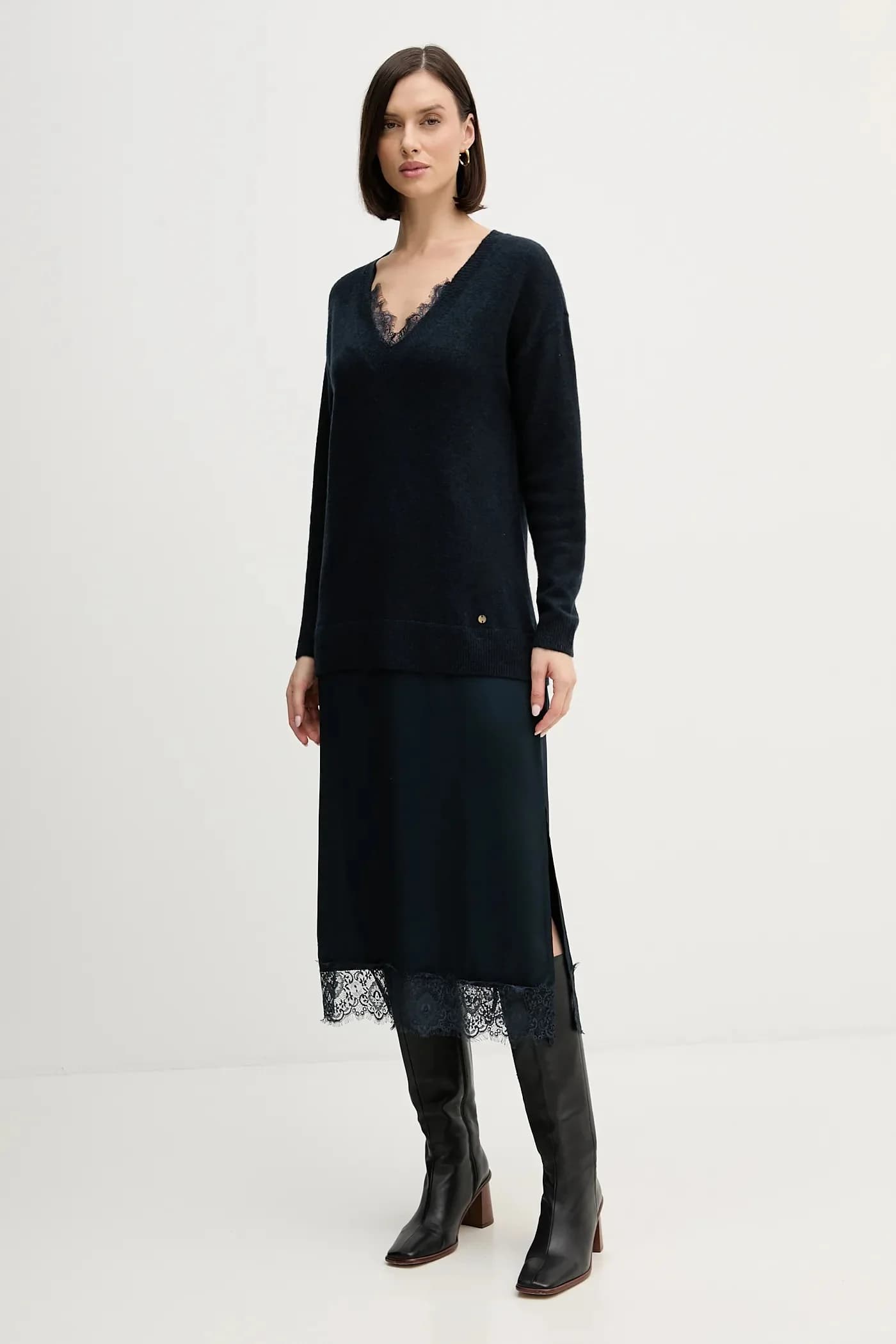 Платье из смесовой шерсти