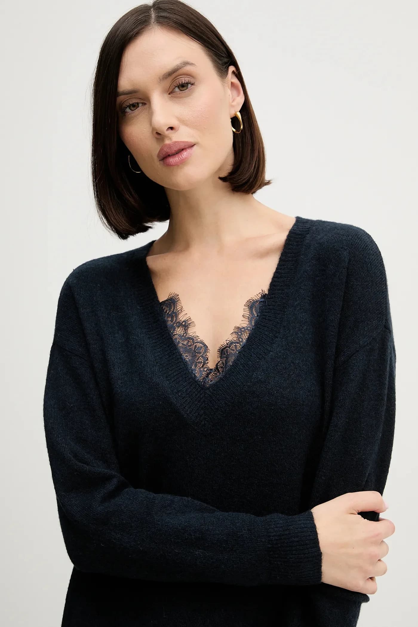 Платье из смесовой шерсти - фото 4