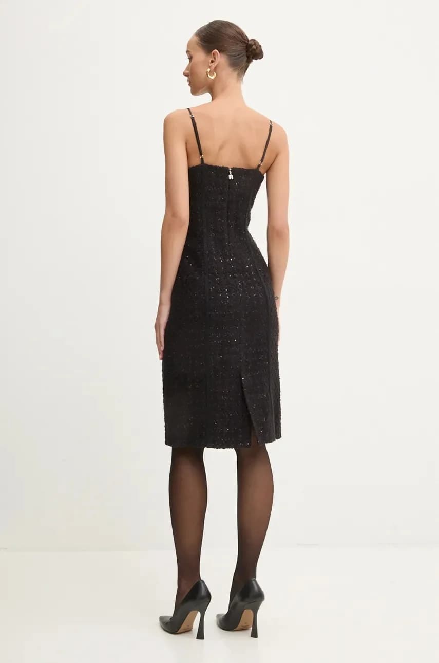 Платье из смесовой шерсти - фото 3