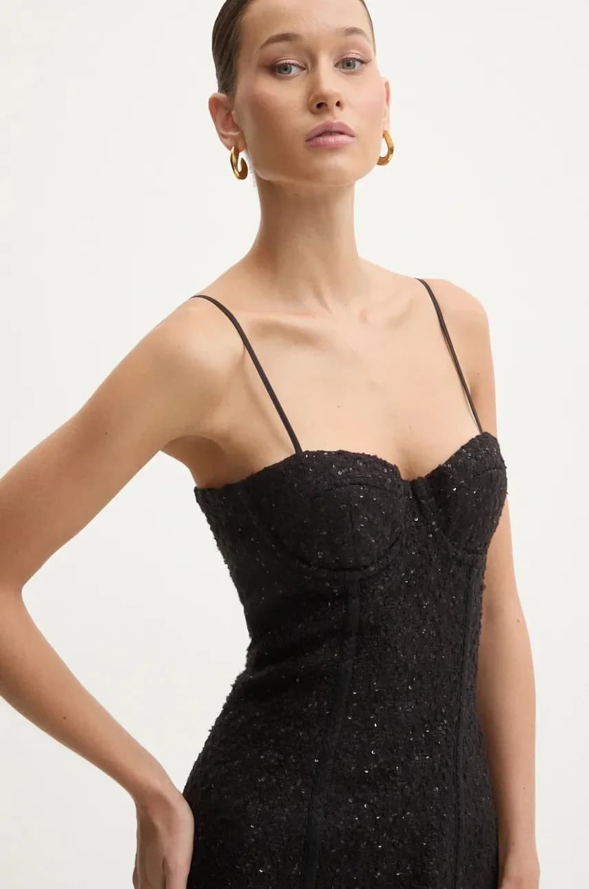 Платье из смесовой шерсти - фото 4