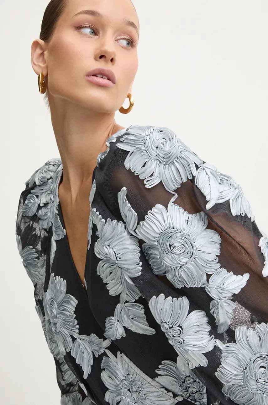 Платье из смесовой шерсти - фото 6