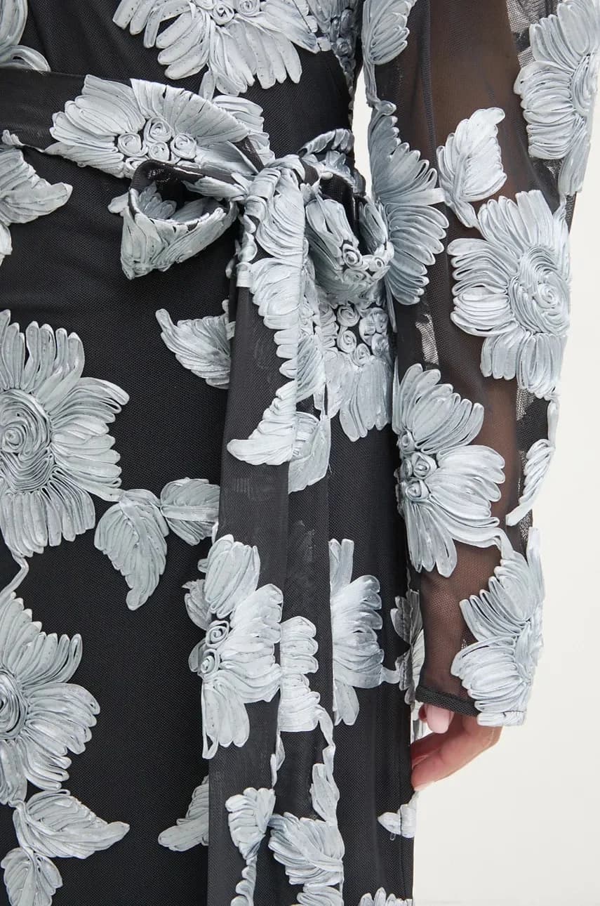 Платье из смесовой шерсти - фото 7