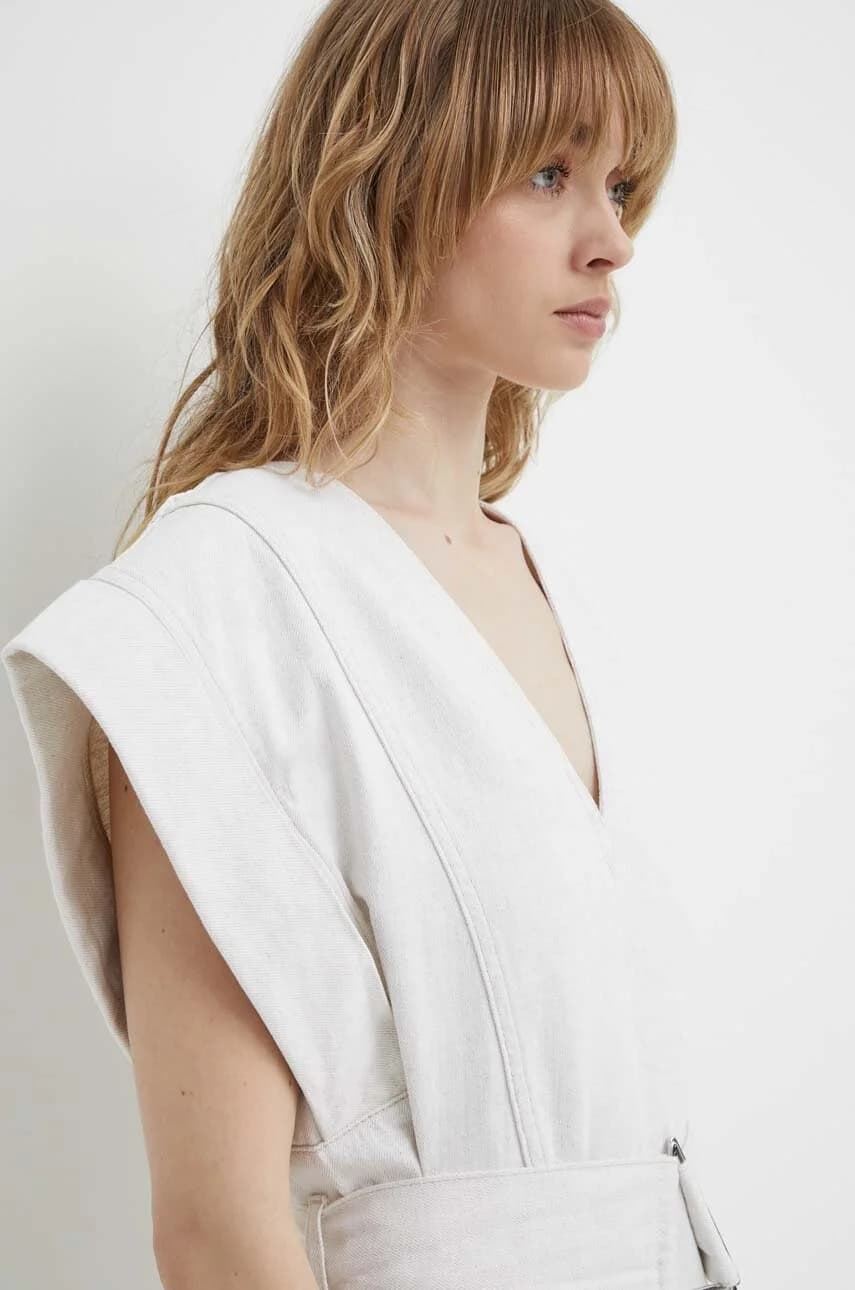 Платье из смесового льна - фото 4