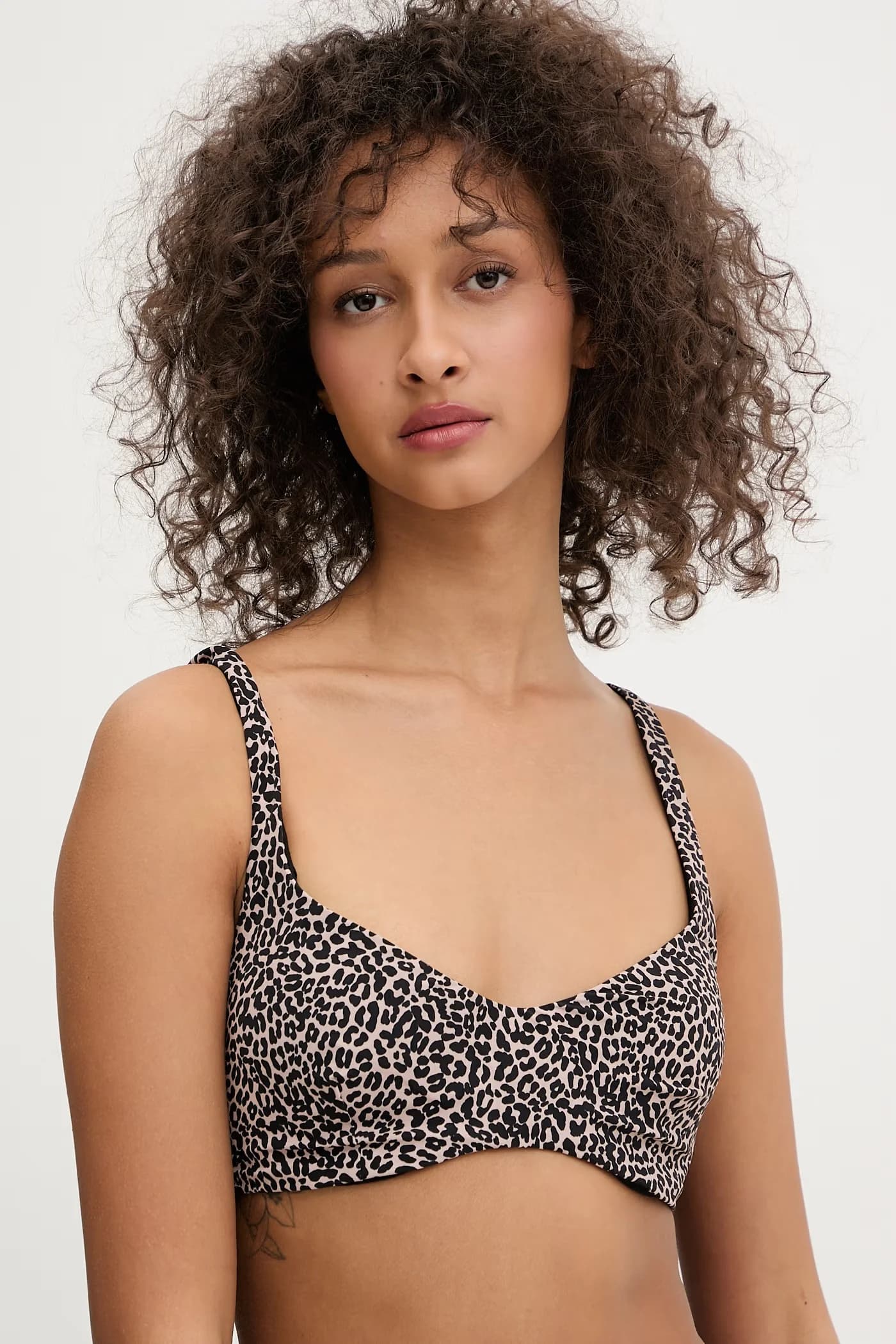 Плавательный бюстгальтер черный для женщин