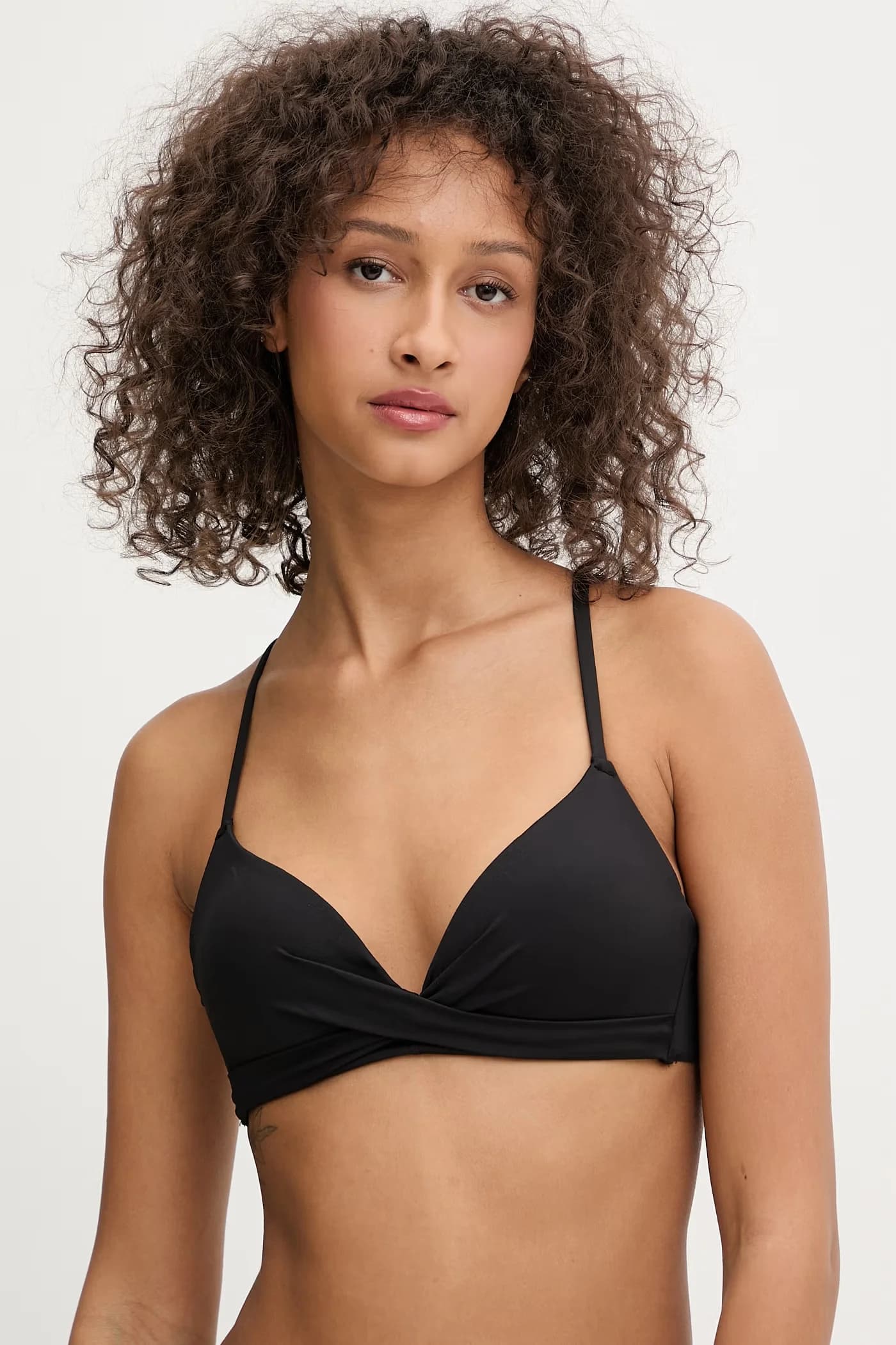 Плавательный бюстгальтер черный для женщин