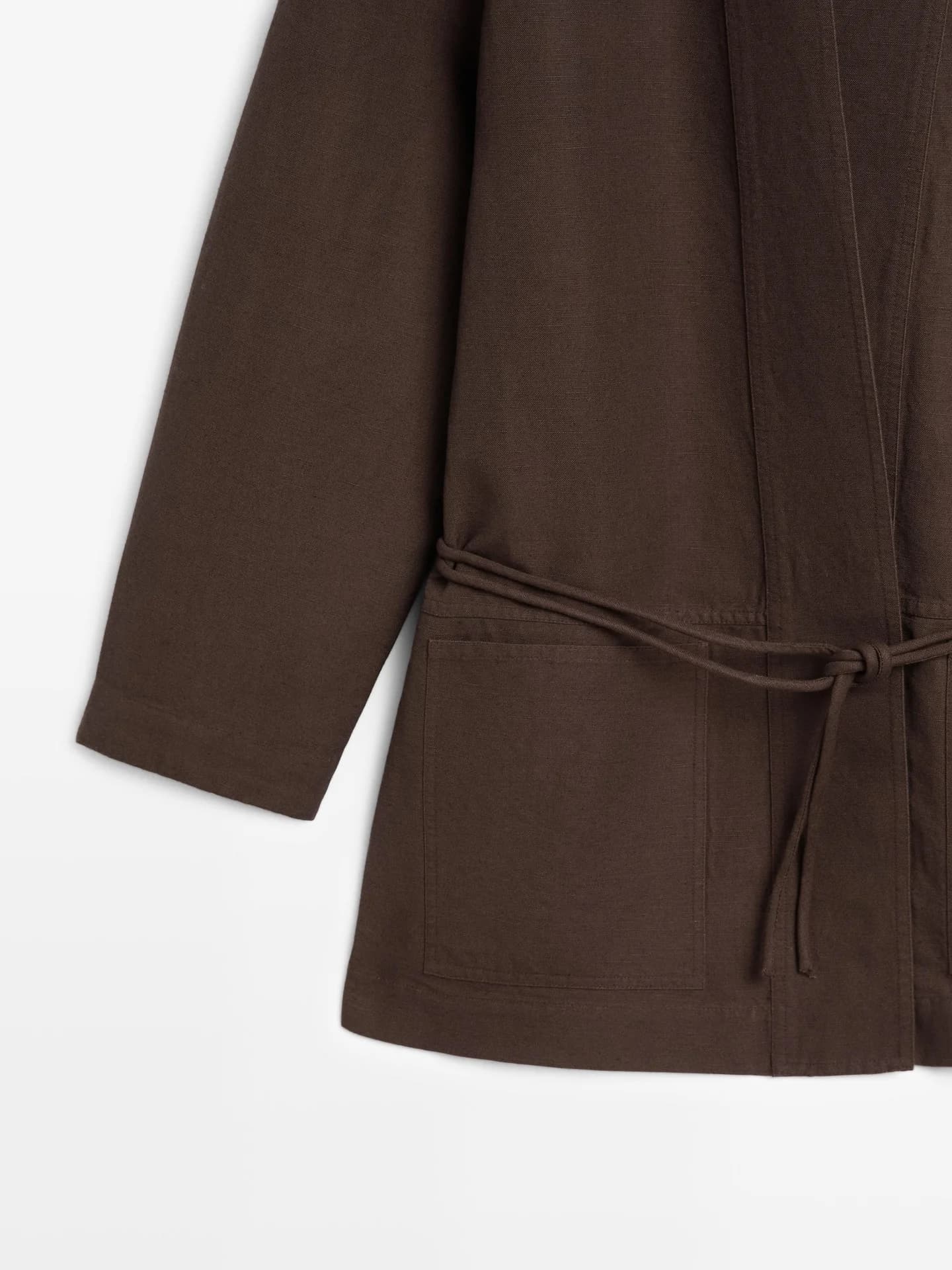 Кимоно с льняными завязками - фото 2