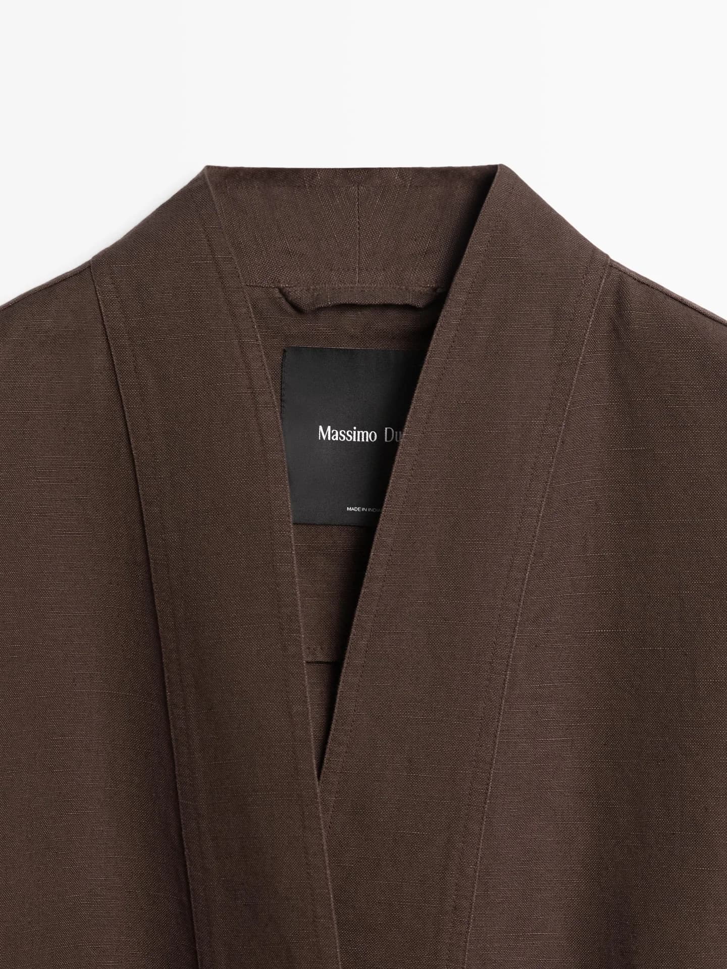 Кимоно с льняными завязками - фото 4