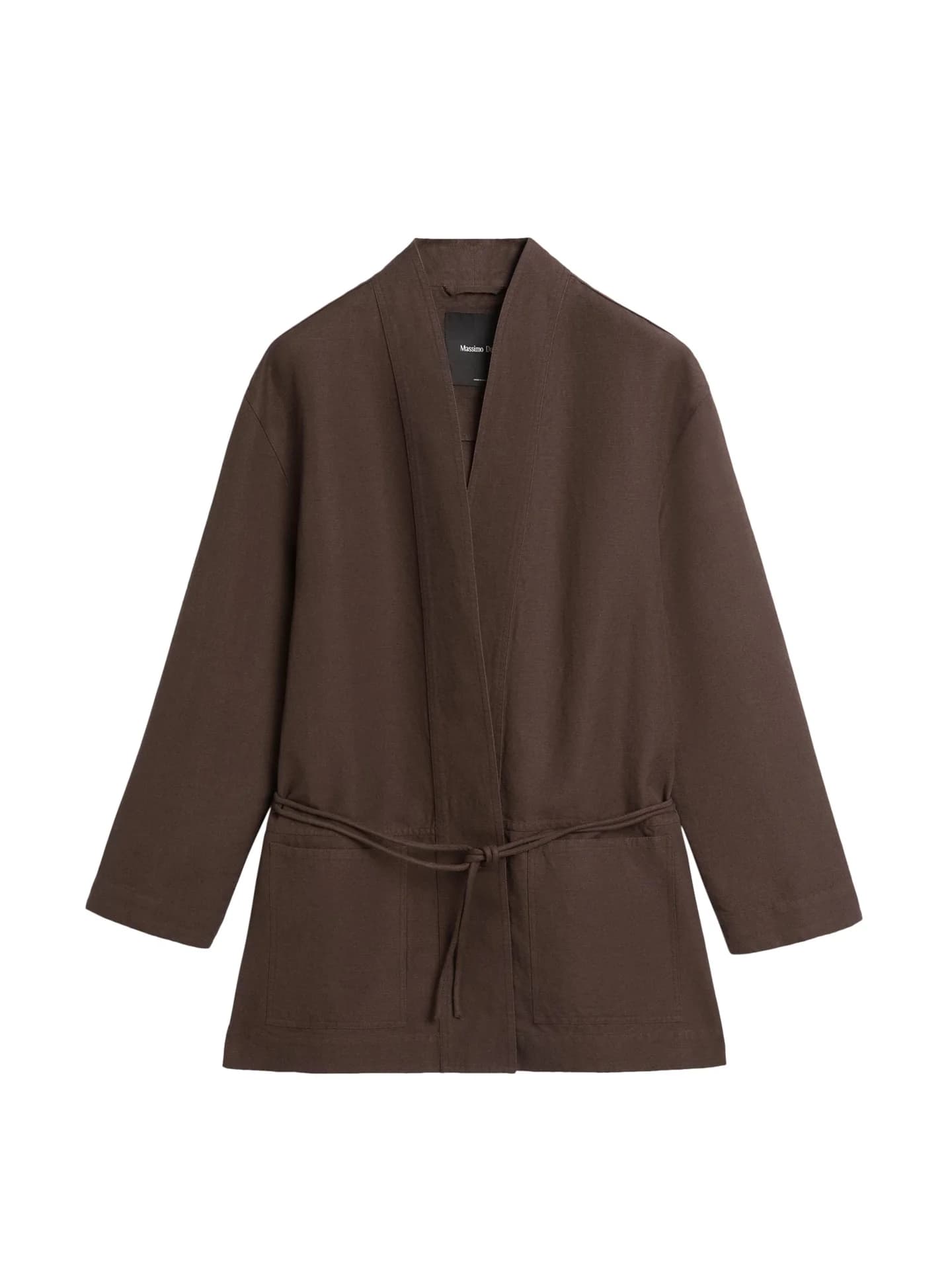 Кимоно с льняными завязками - фото 8