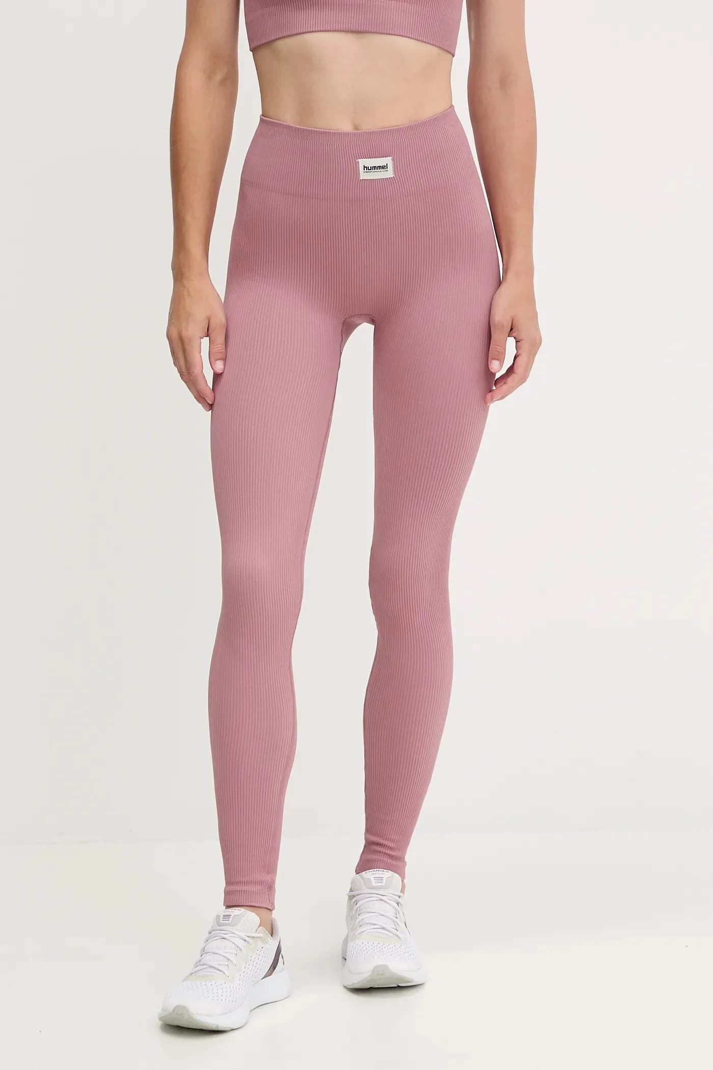 Тренировочные леггинсы розовые для женщин