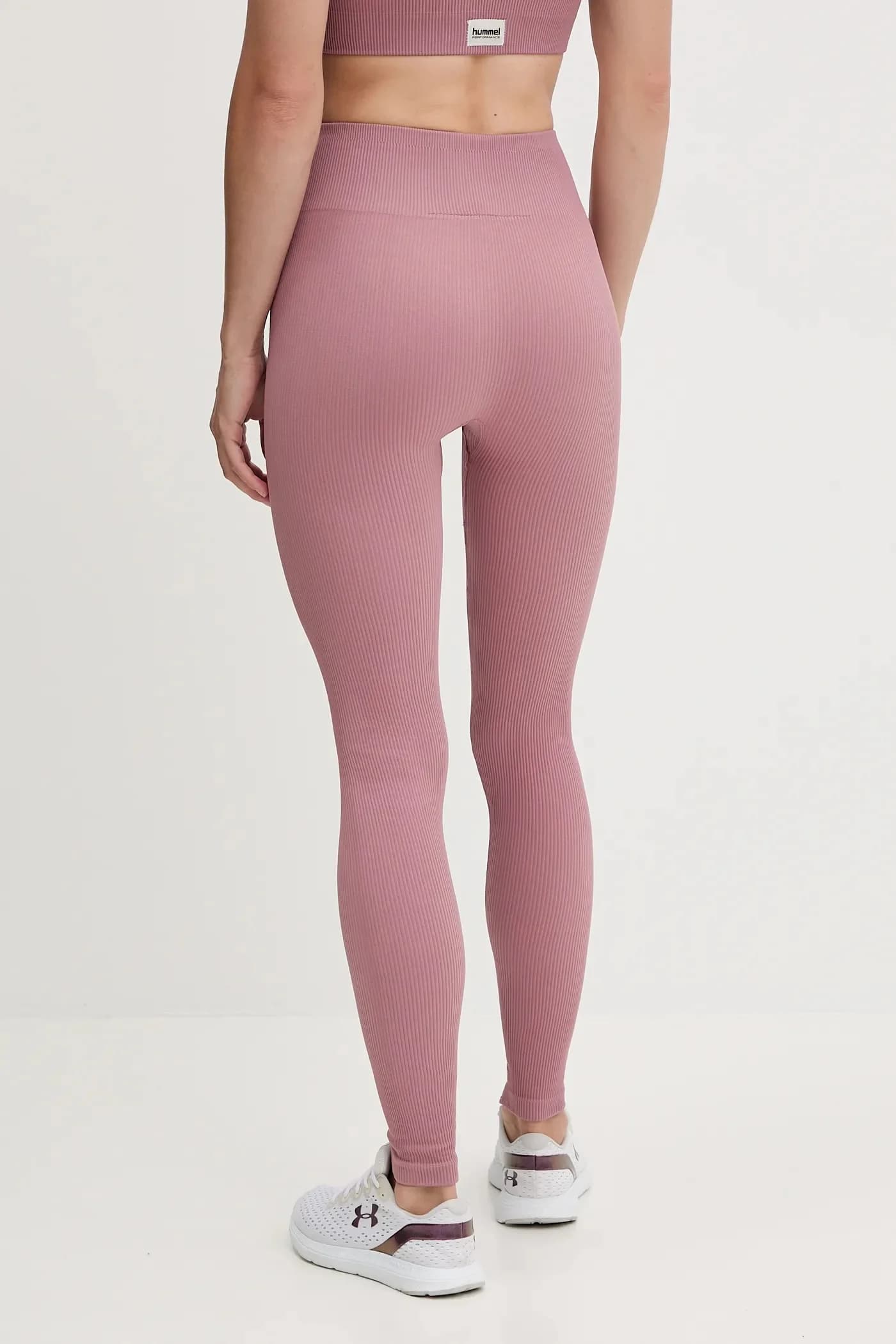 Тренировочные леггинсы розовые для женщин - фото 3