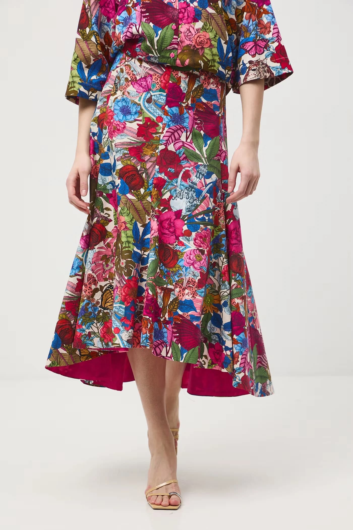 Асимметричная юбка из хлопка - фото 2