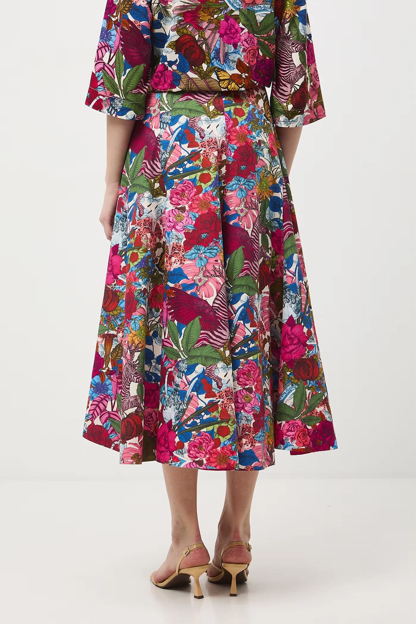 Асимметричная юбка из хлопка - фото 4