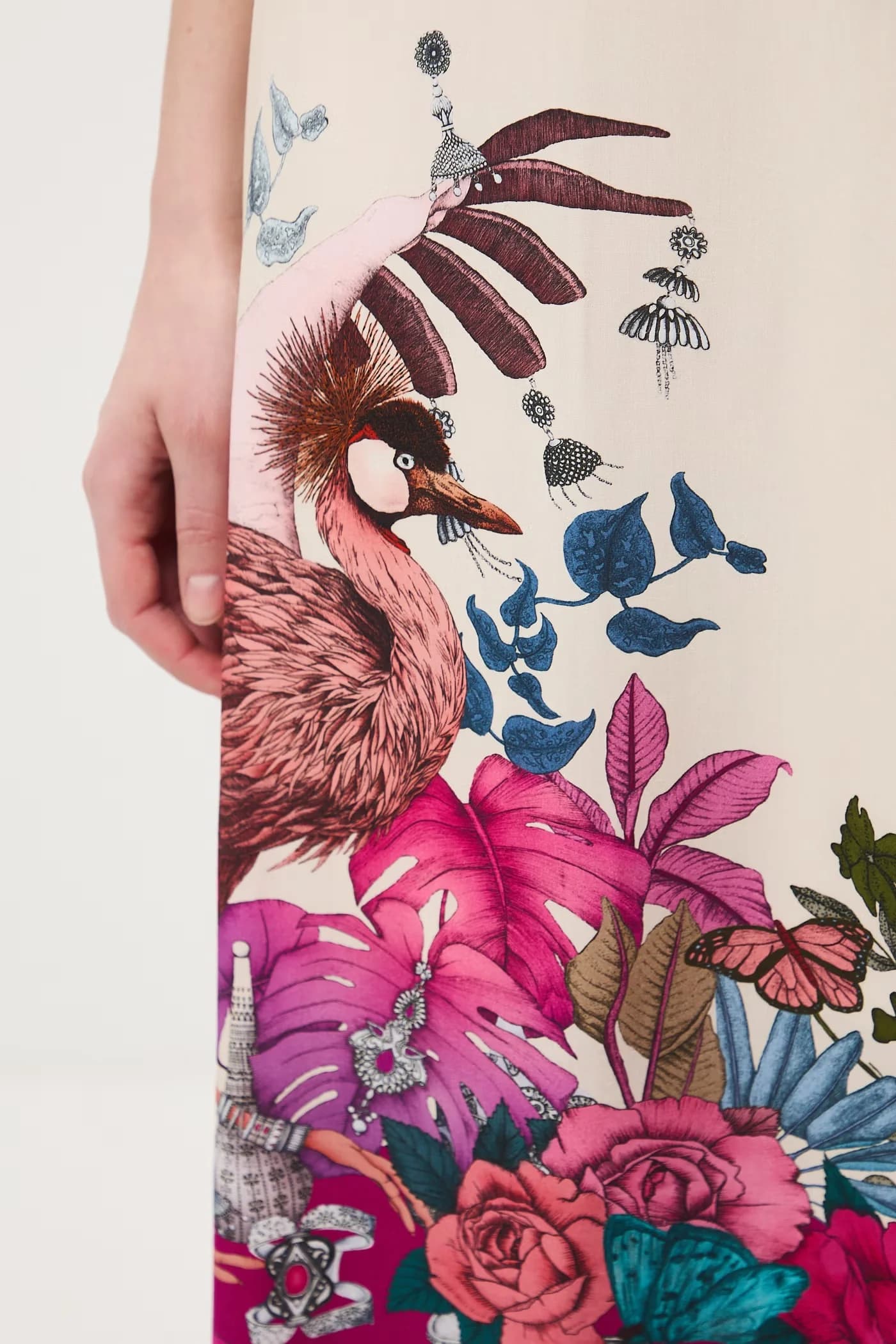 Юбка-трапеция из вискозы. - фото 5