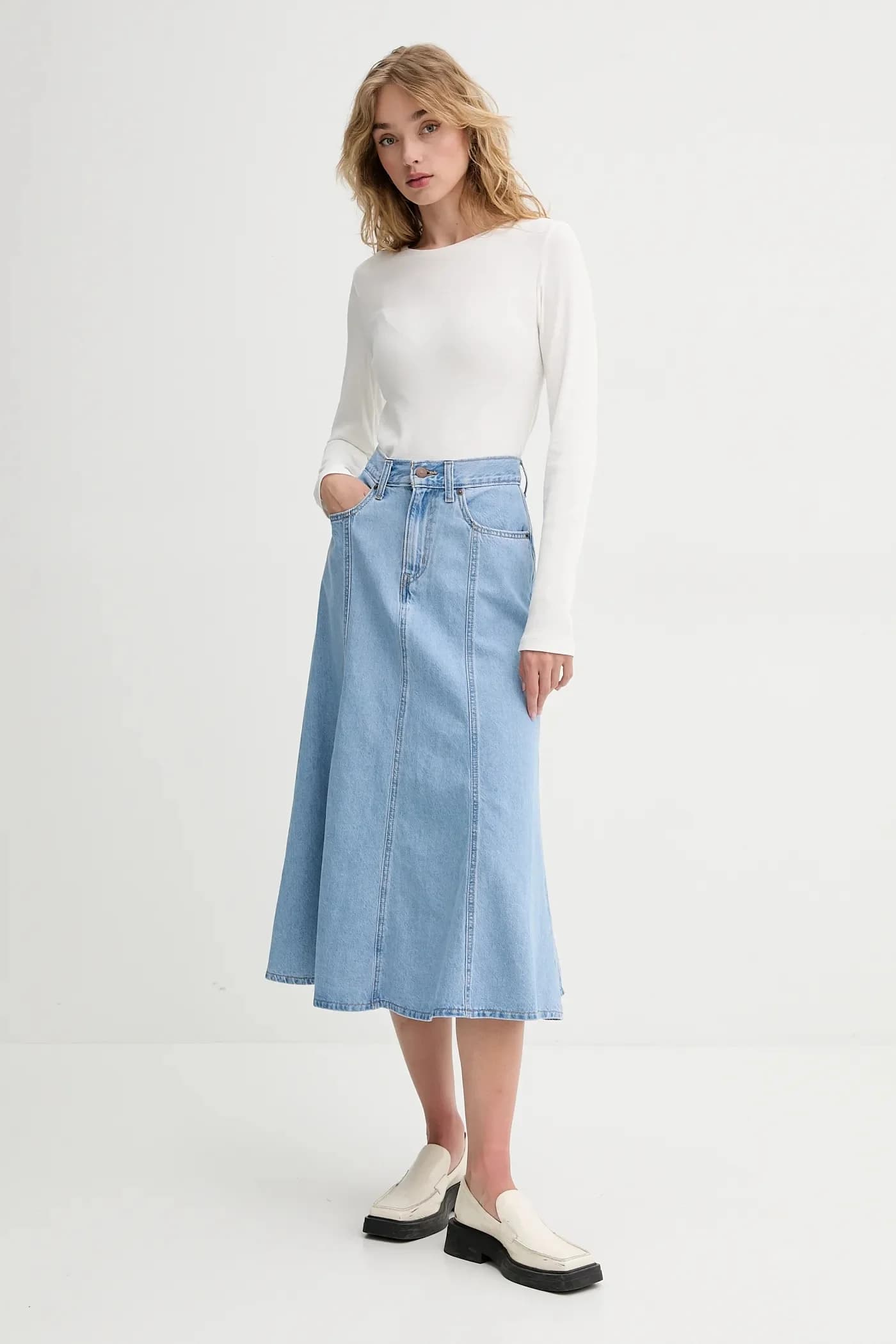 Джинсовая юбка - фото 2