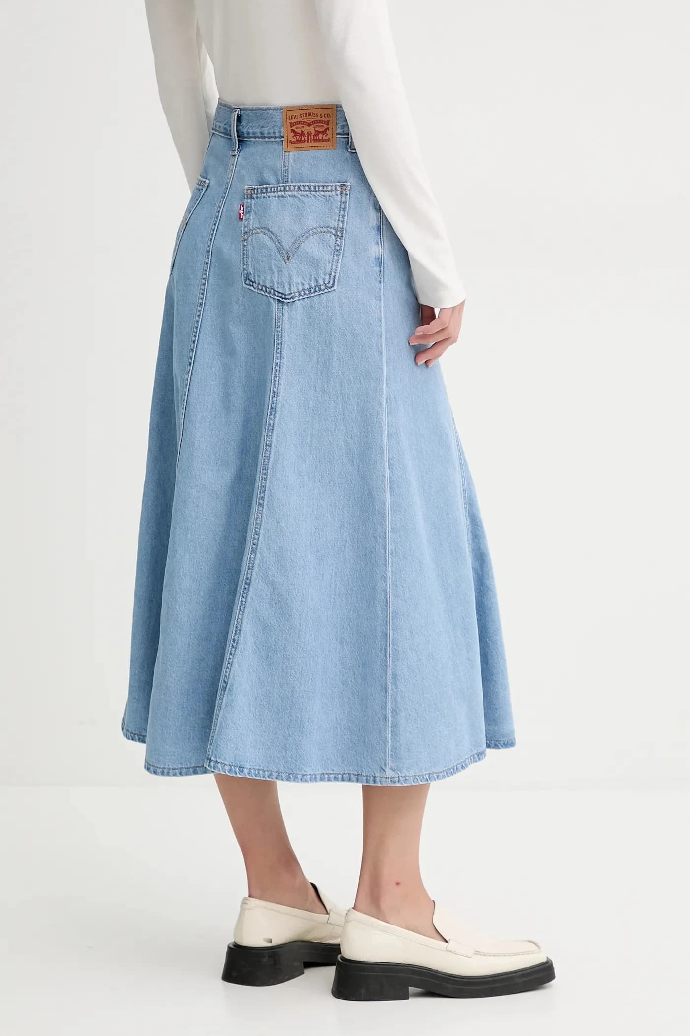 Джинсовая юбка - фото 3