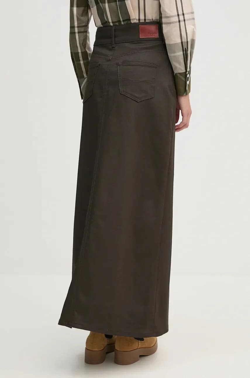 Джинсовая юбка MAXI SKIRT HW COATED - фото 3