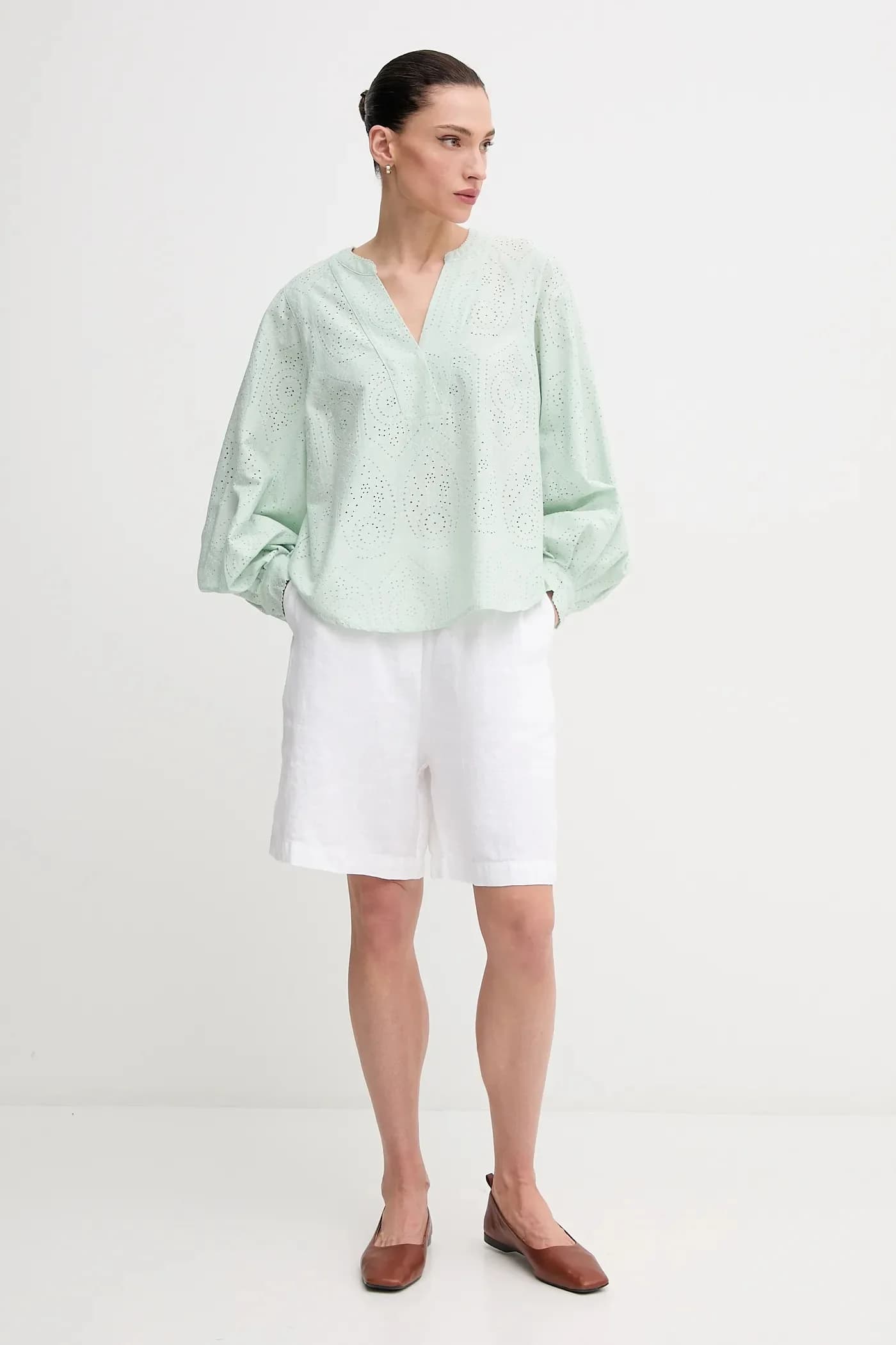 Льняные шорты - фото 2