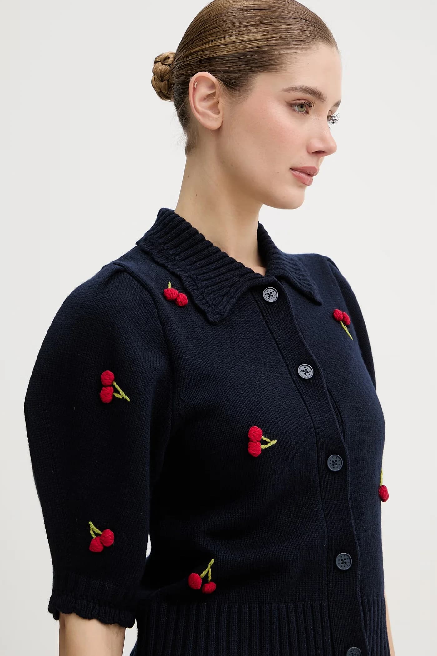 Женский кардиган из шерсти - фото 4