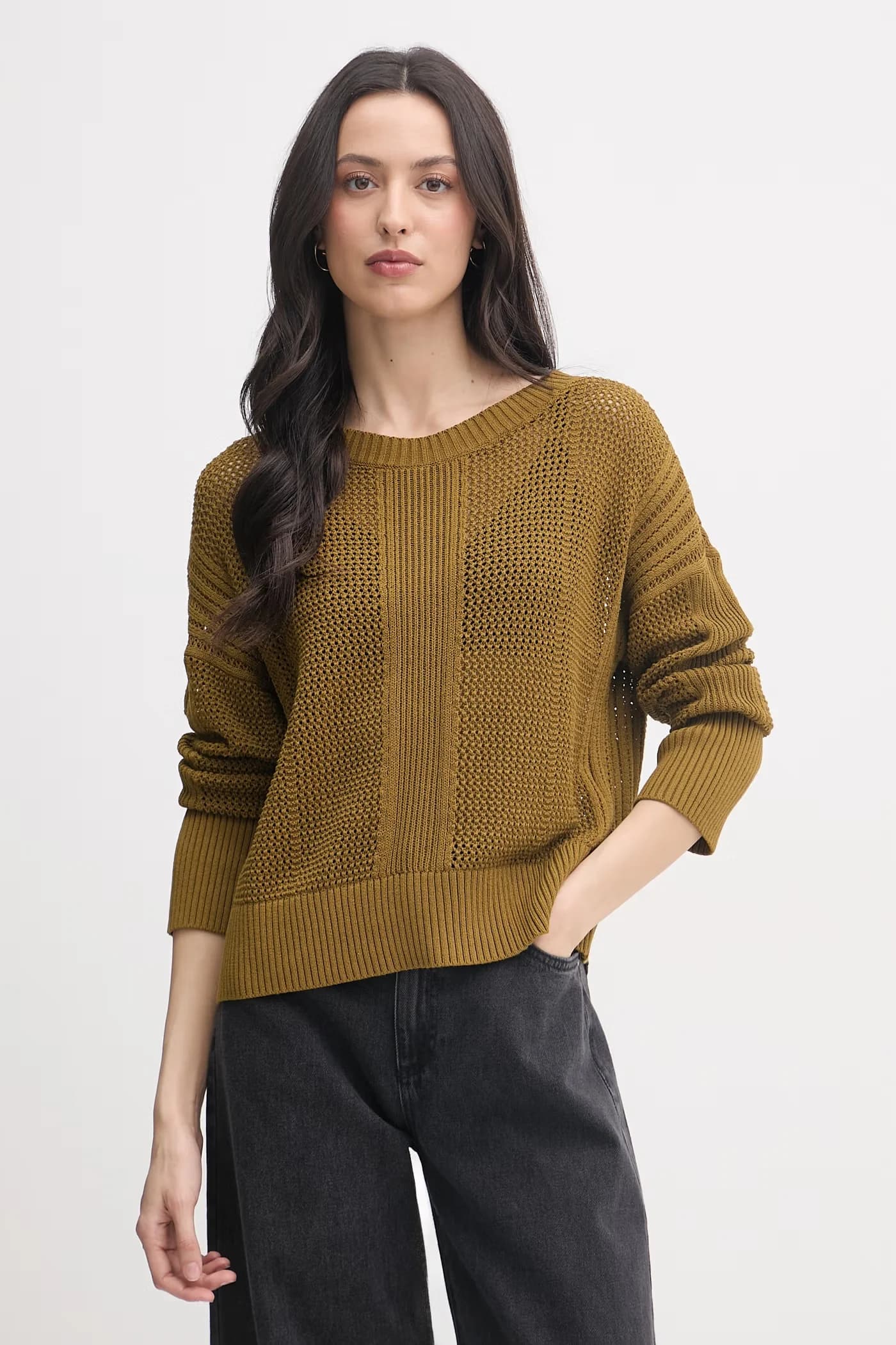 Женский хлопковый свитер