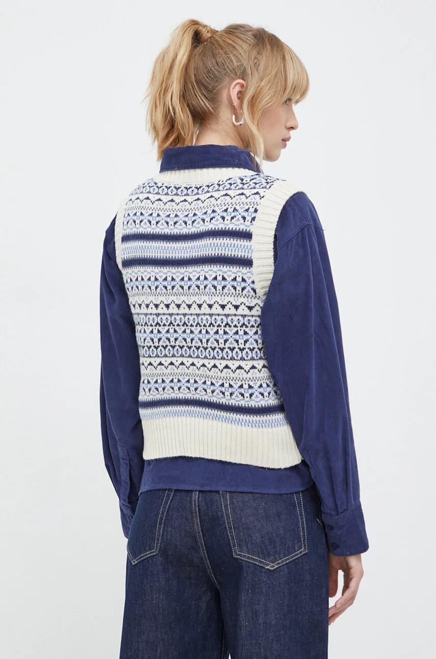 Жилет из смесовой шерсти - фото 3