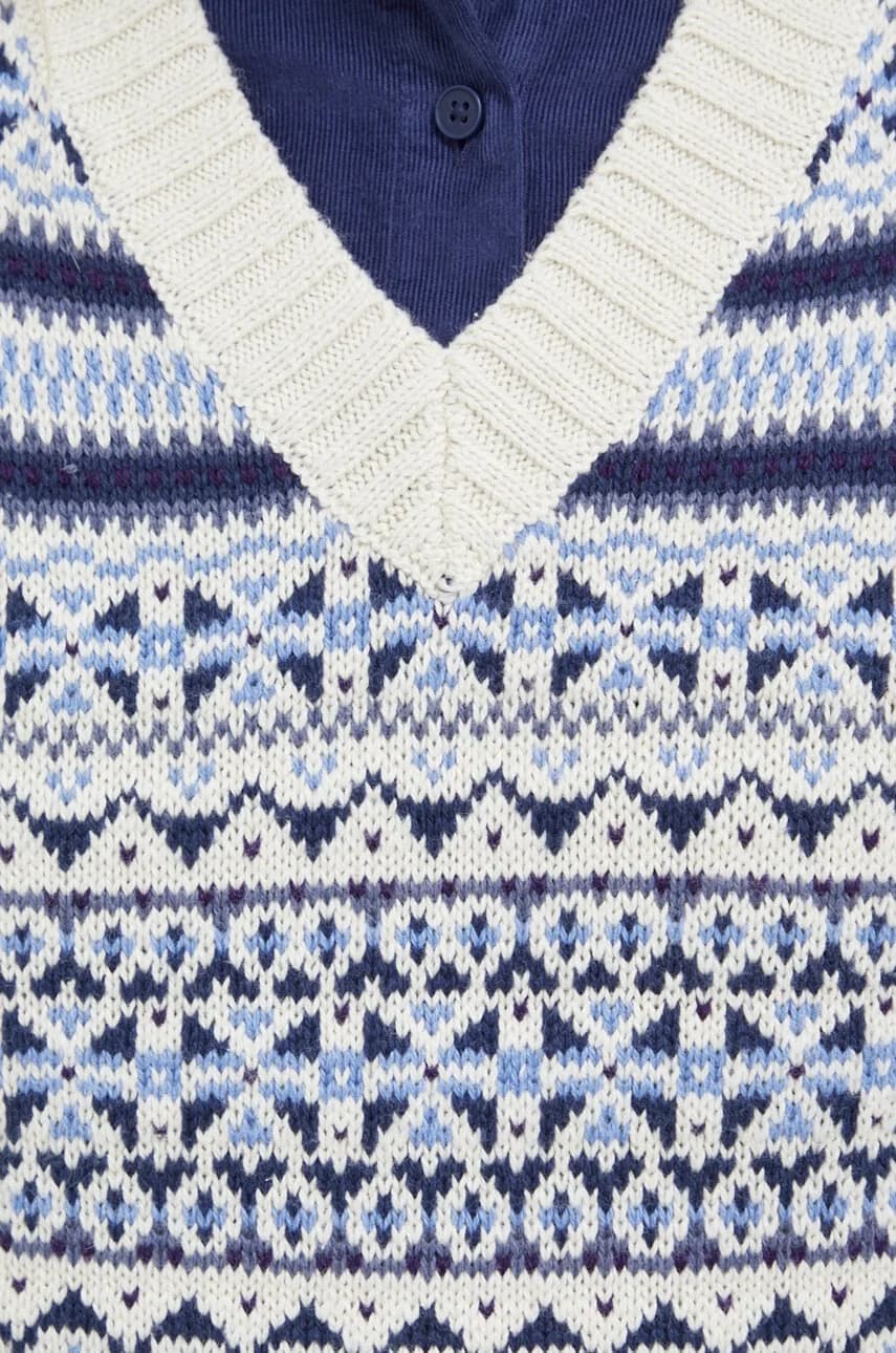 Жилет из смесовой шерсти - фото 5