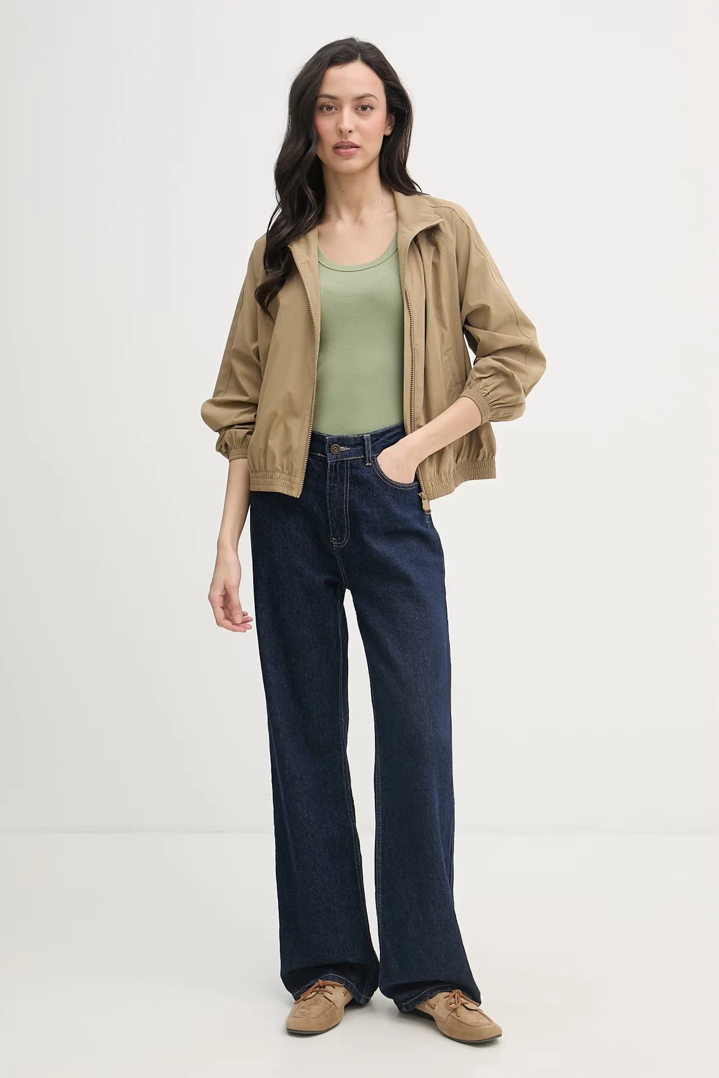 Женский хлопковый топ с эластаном - фото 2