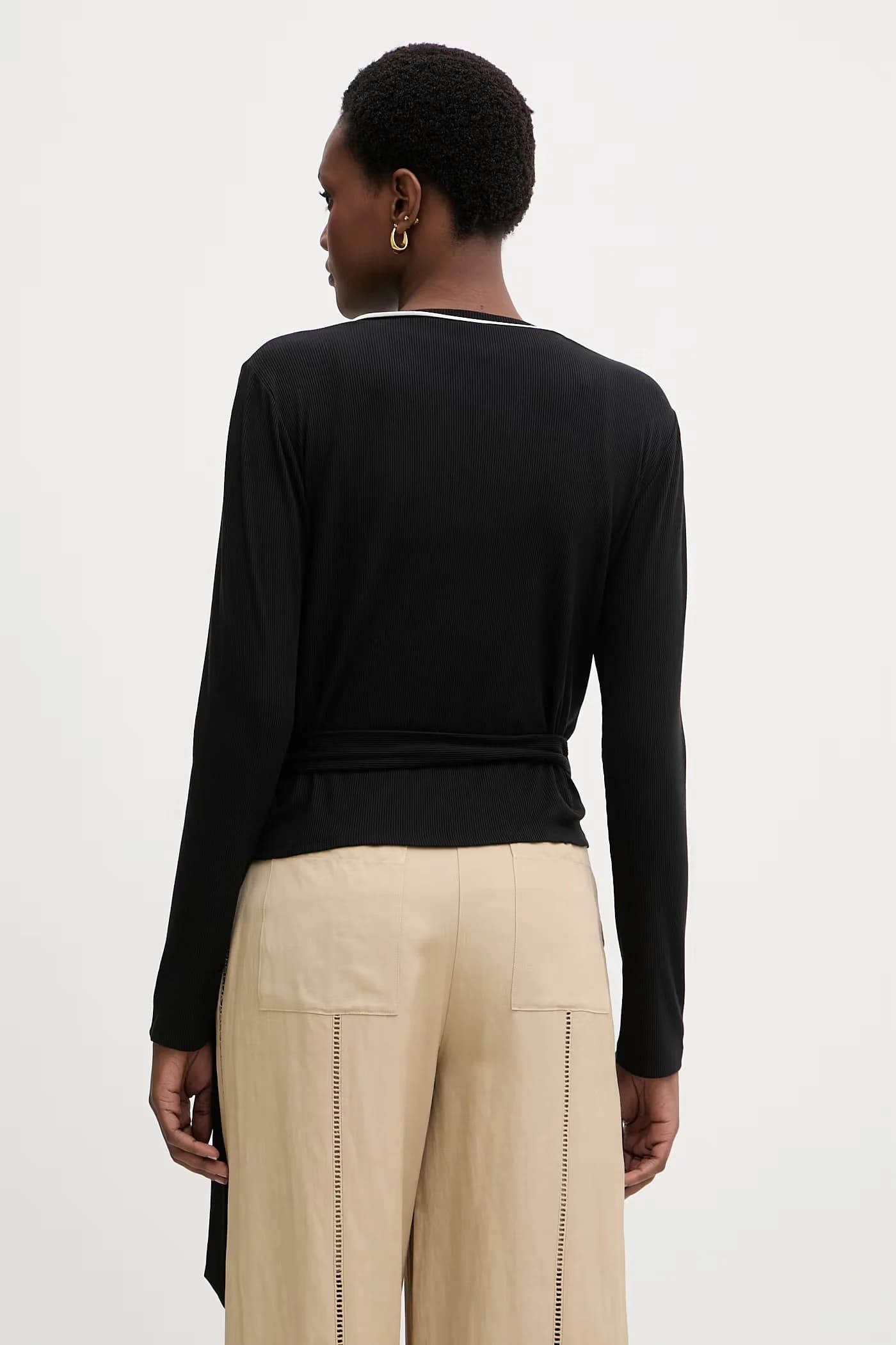 Женский лонгслив из вискозы. - фото 3