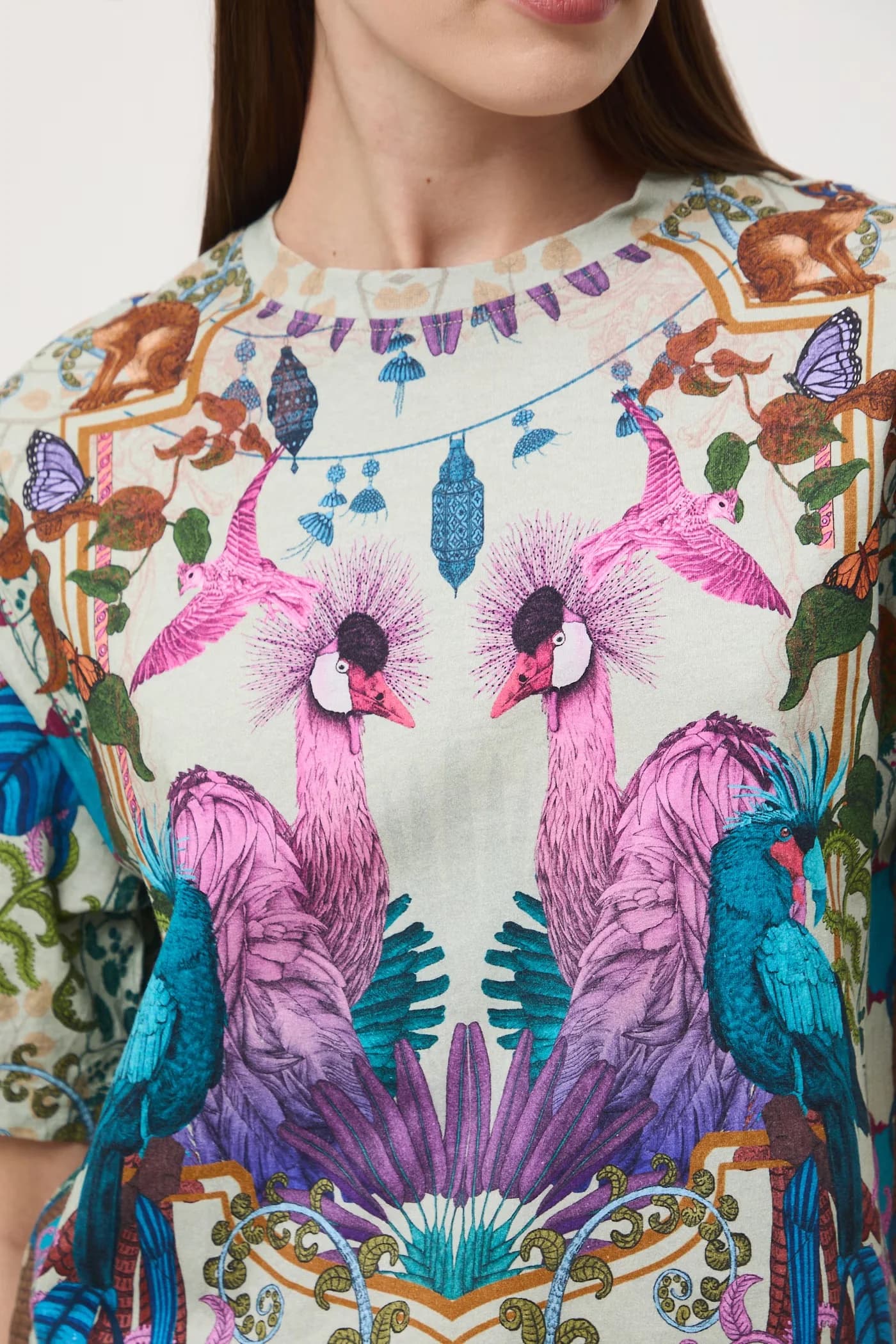 Женская хлопковая футболка оверсайз - фото 6