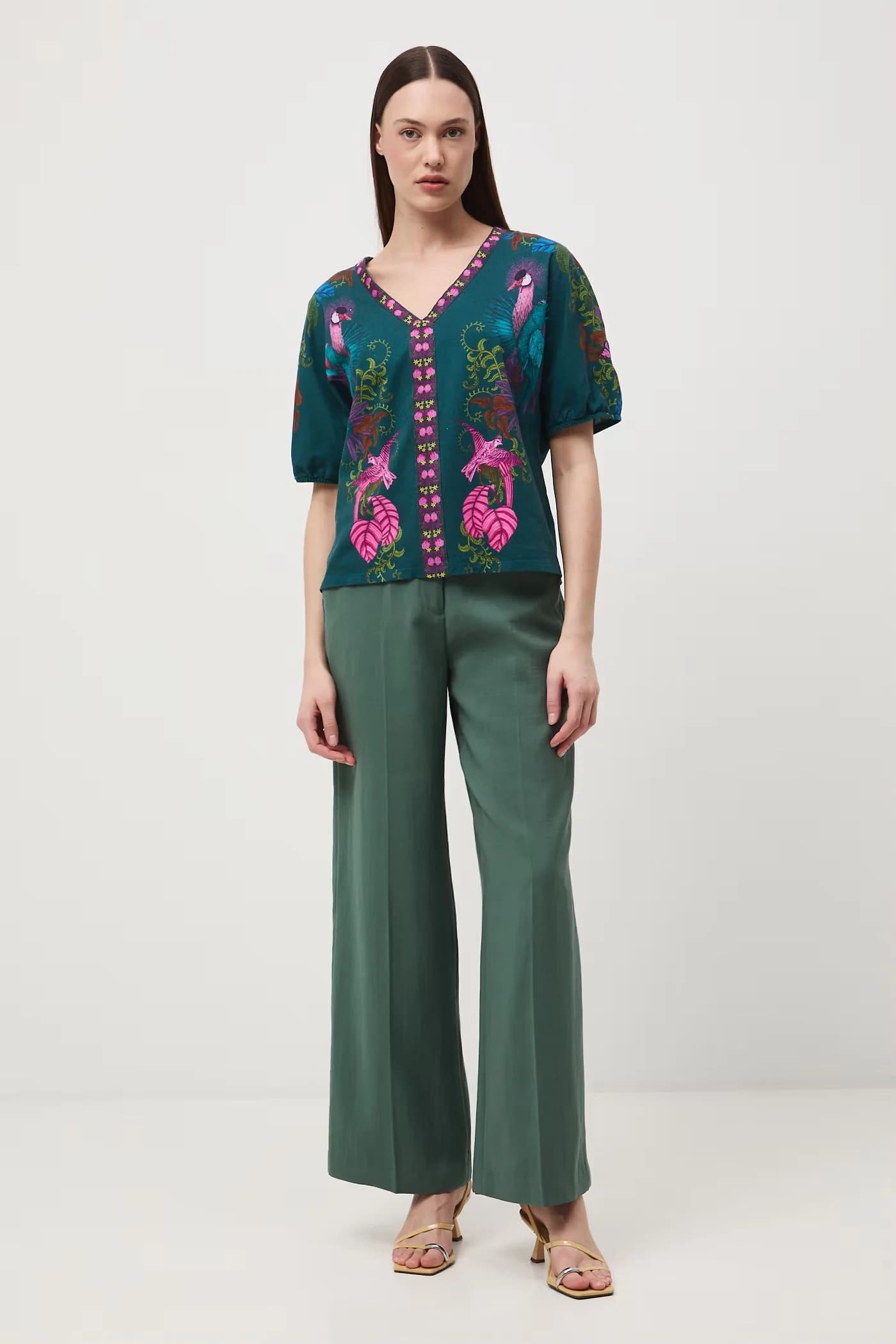 Женская хлопковая футболка оверсайз - фото 2