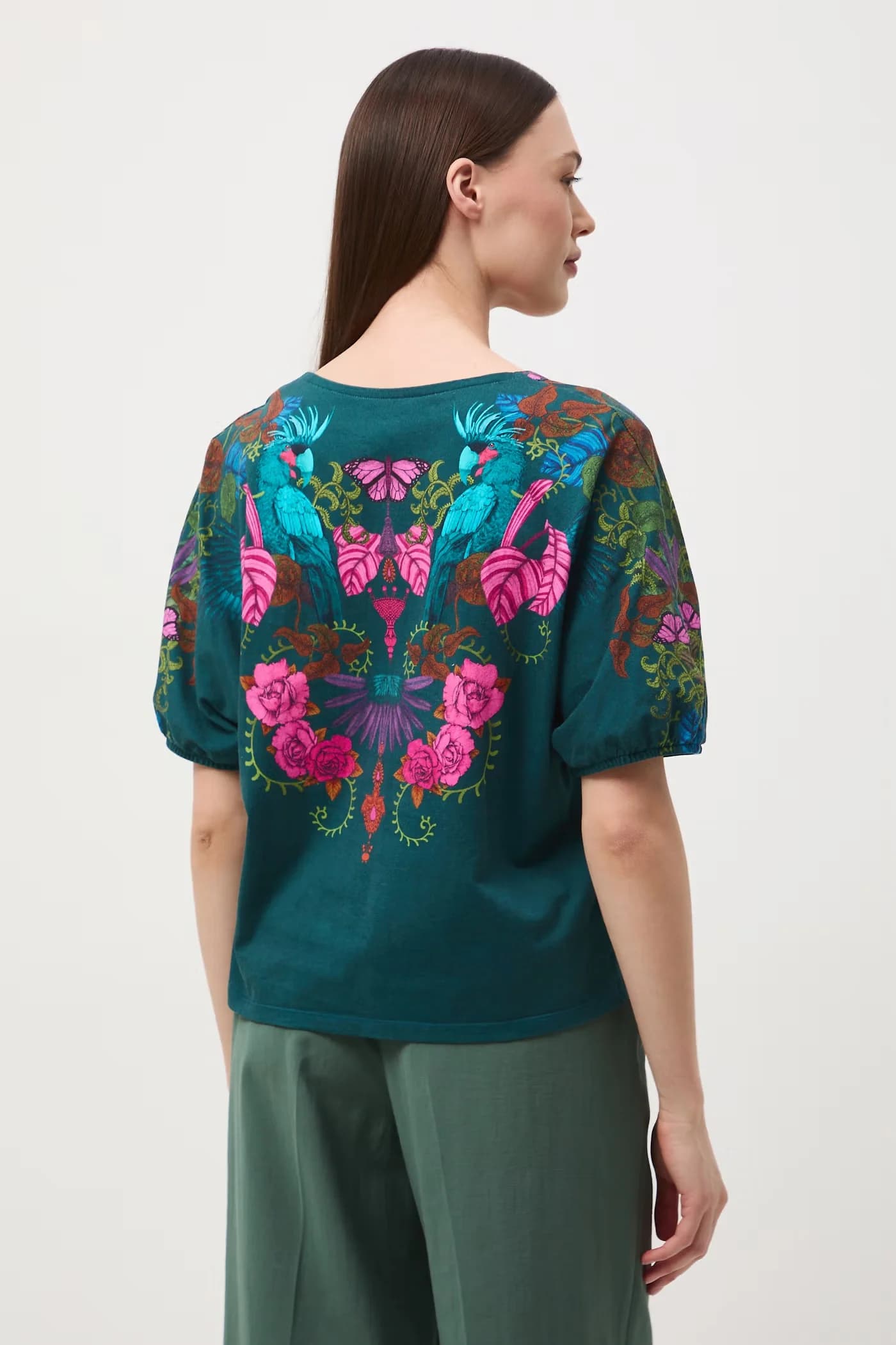 Женская хлопковая футболка оверсайз - фото 4